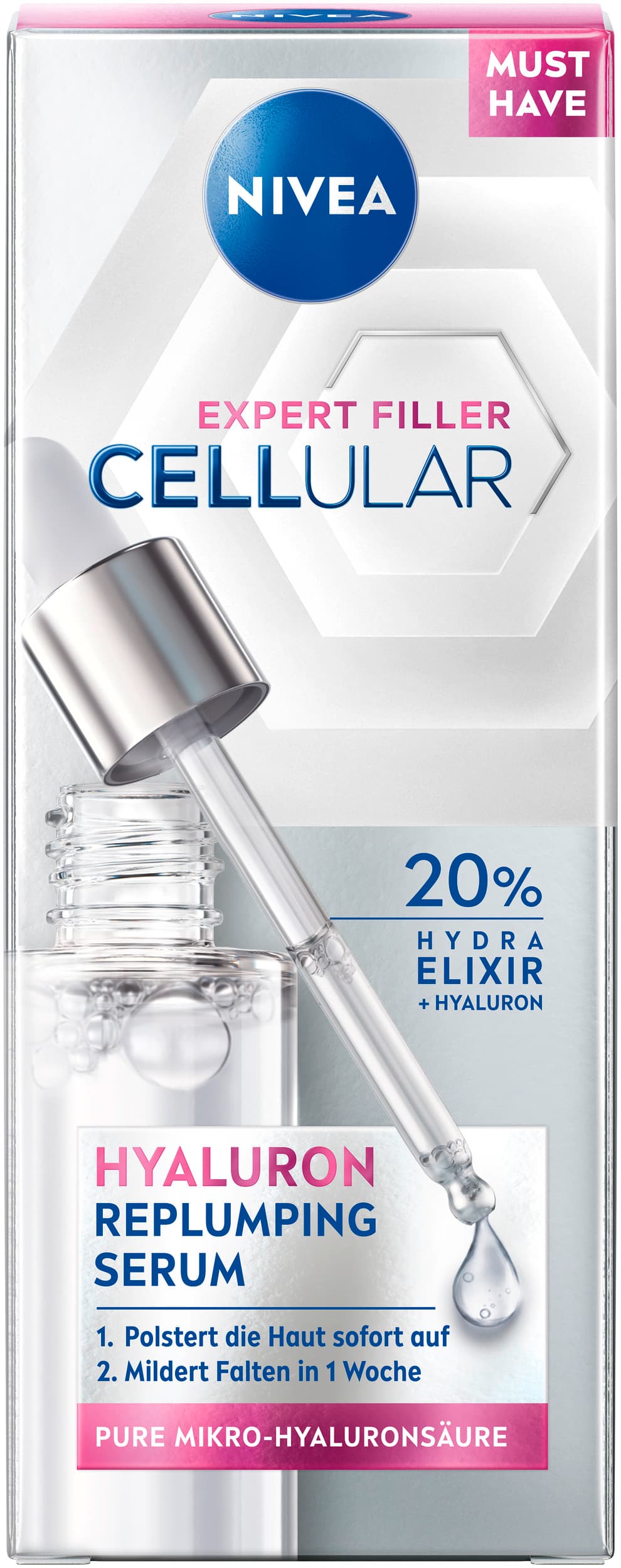 NIVEA Cellular Expert Filler Aufpolsterndes Hyaluron-Serum