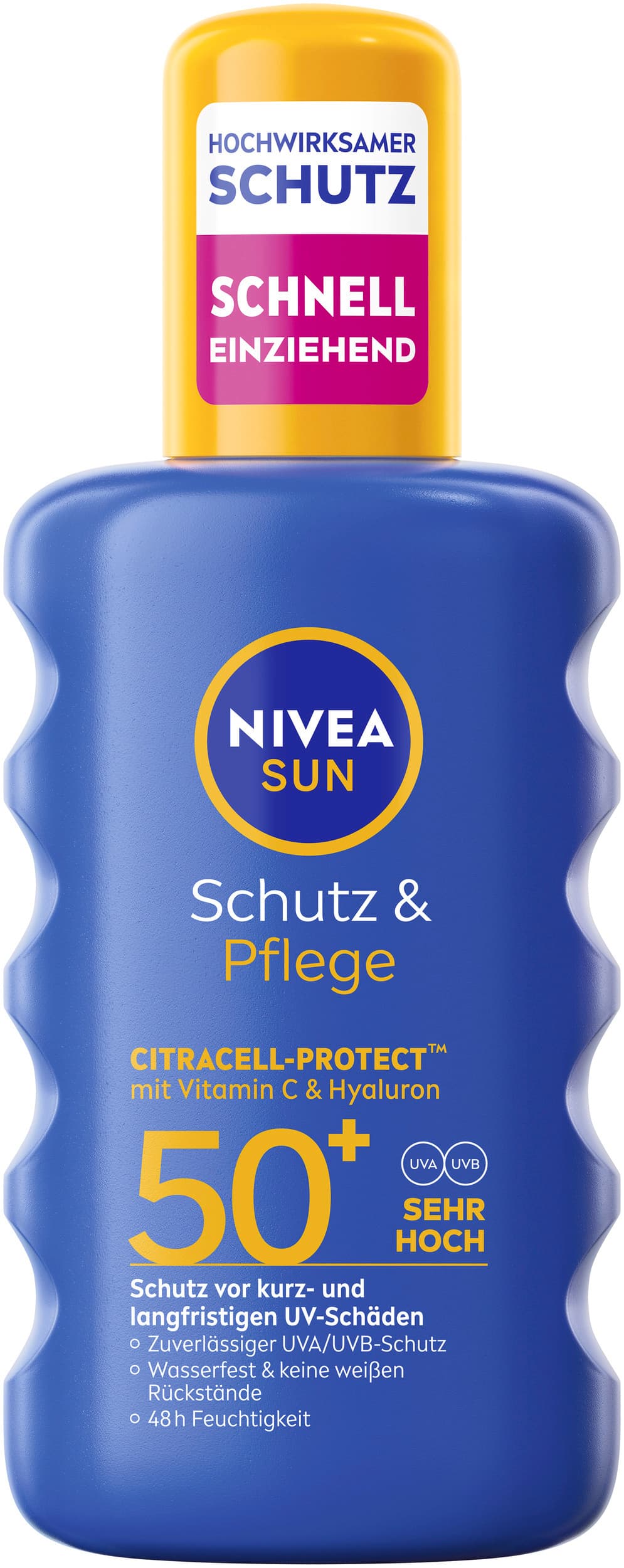 NIVEA SUN Sonnenspray Schutz & Pflege LSF50+