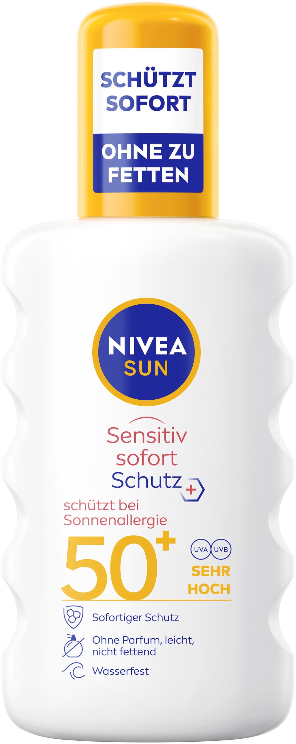 NIVEA SUN Sonnenspray sensitiv Sofort-Schutz Sonnenallergie LSF50+