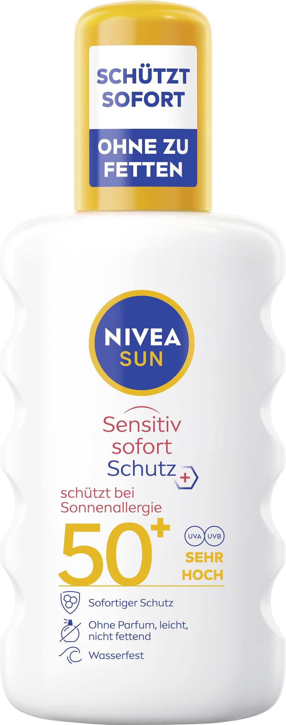 NIVEA SUN Sonnenspray sensitiv Sofort-Schutz Sonnenallergie LSF50+