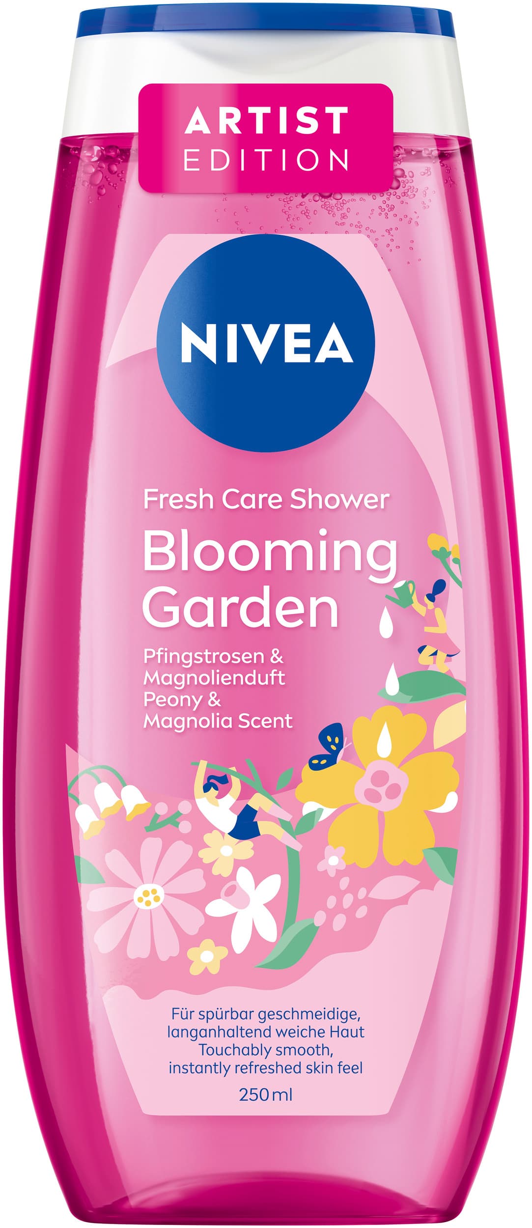 NIVEA Duschgel Fresh Care Shower Blooming Garden Pfingstrosen & Magnolie