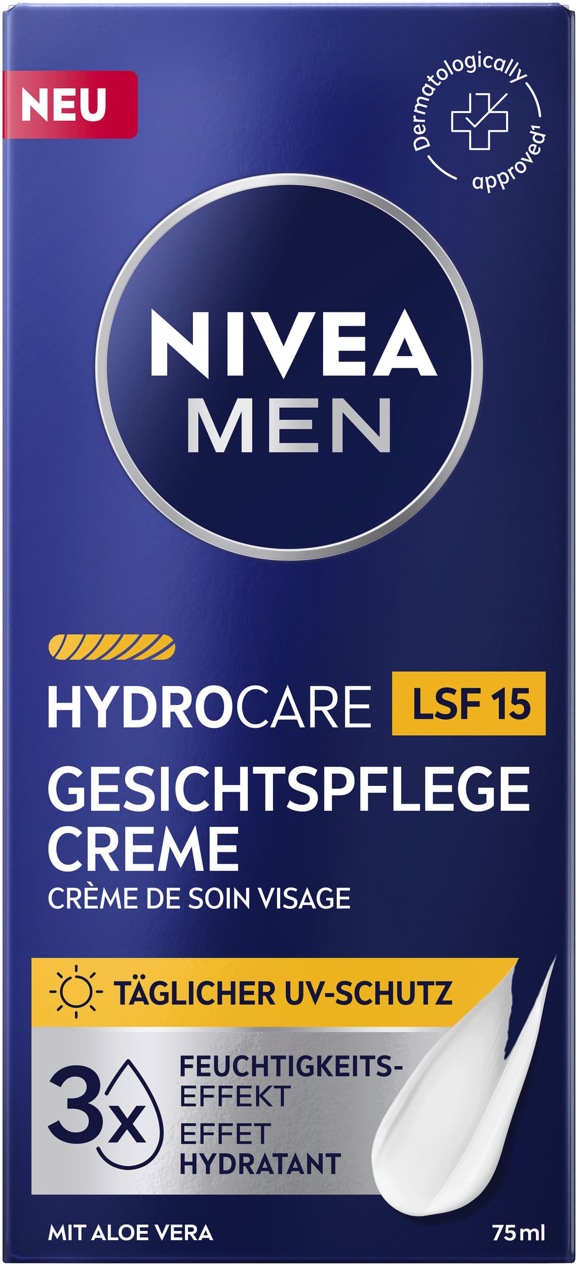 NIVEA MEN HydroCare Gesichtspflege Creme LSF15
