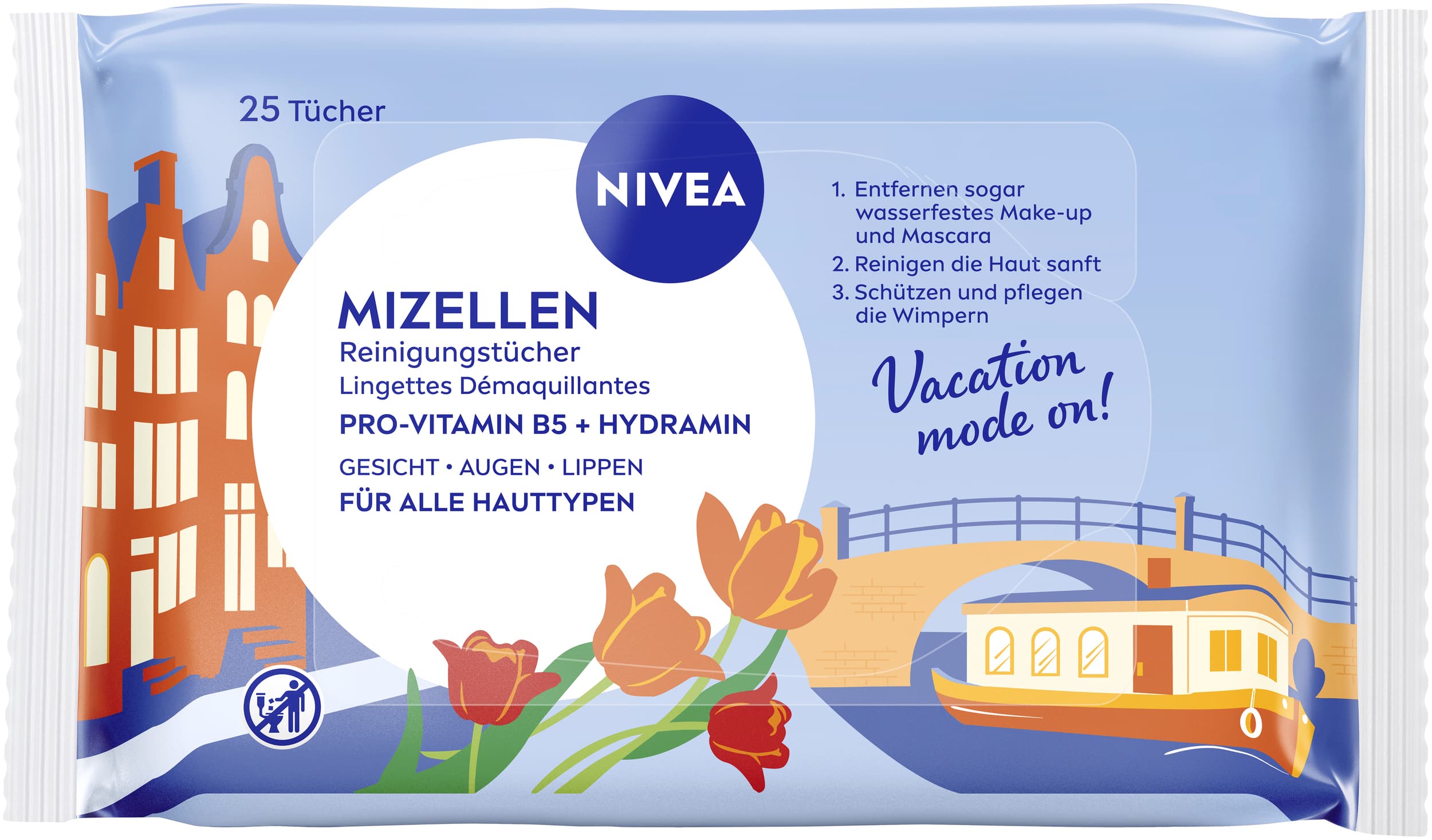 NIVEA Mizellen 3in1 Reinigungstücher für alle Hauttypen