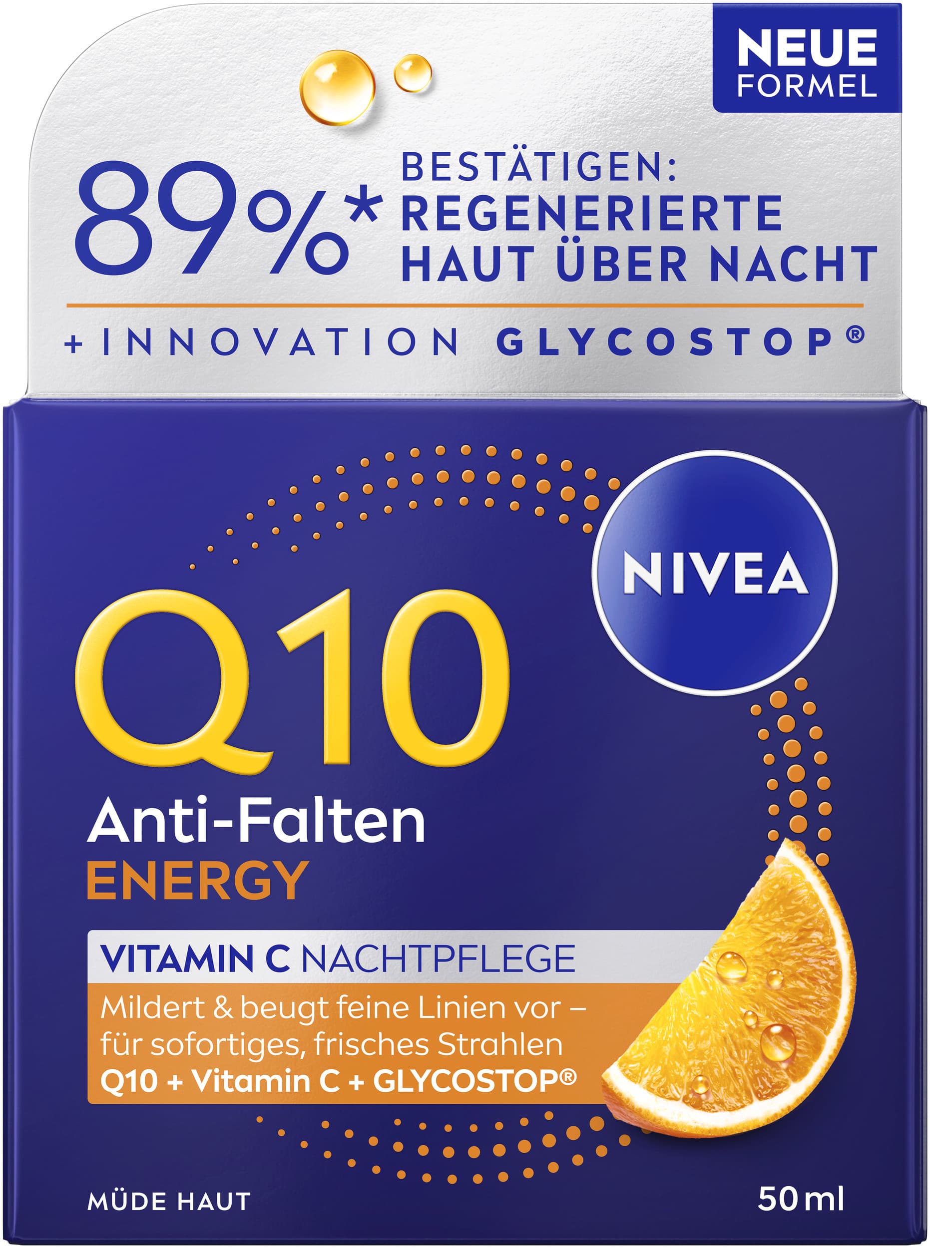 NIVEA Q10 Energy Anti-Falten Regenerierende Nachtpflege