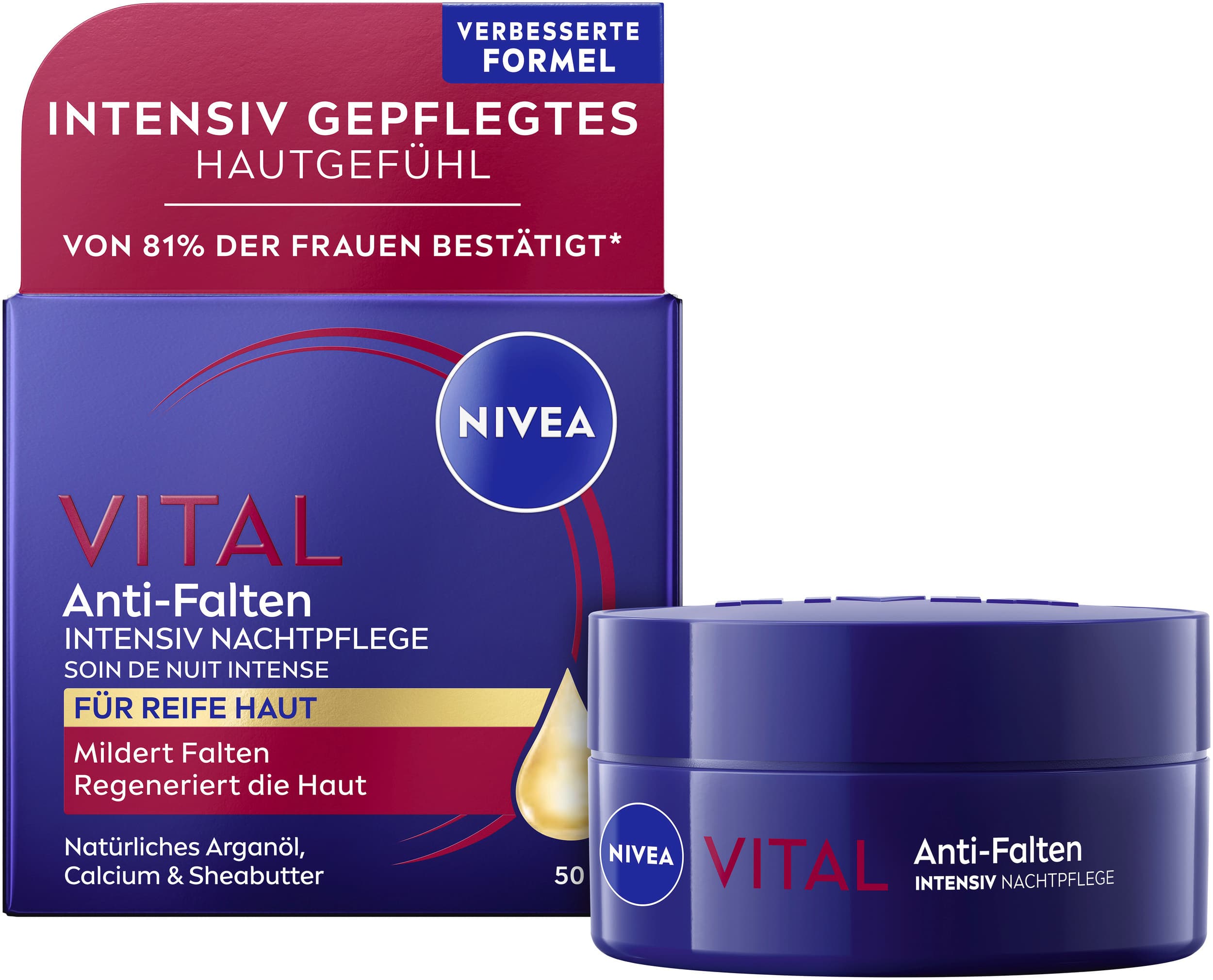 NIVEA VITAL Intenzívna nočná starostlivosť proti vráskam pre zrelú pleť