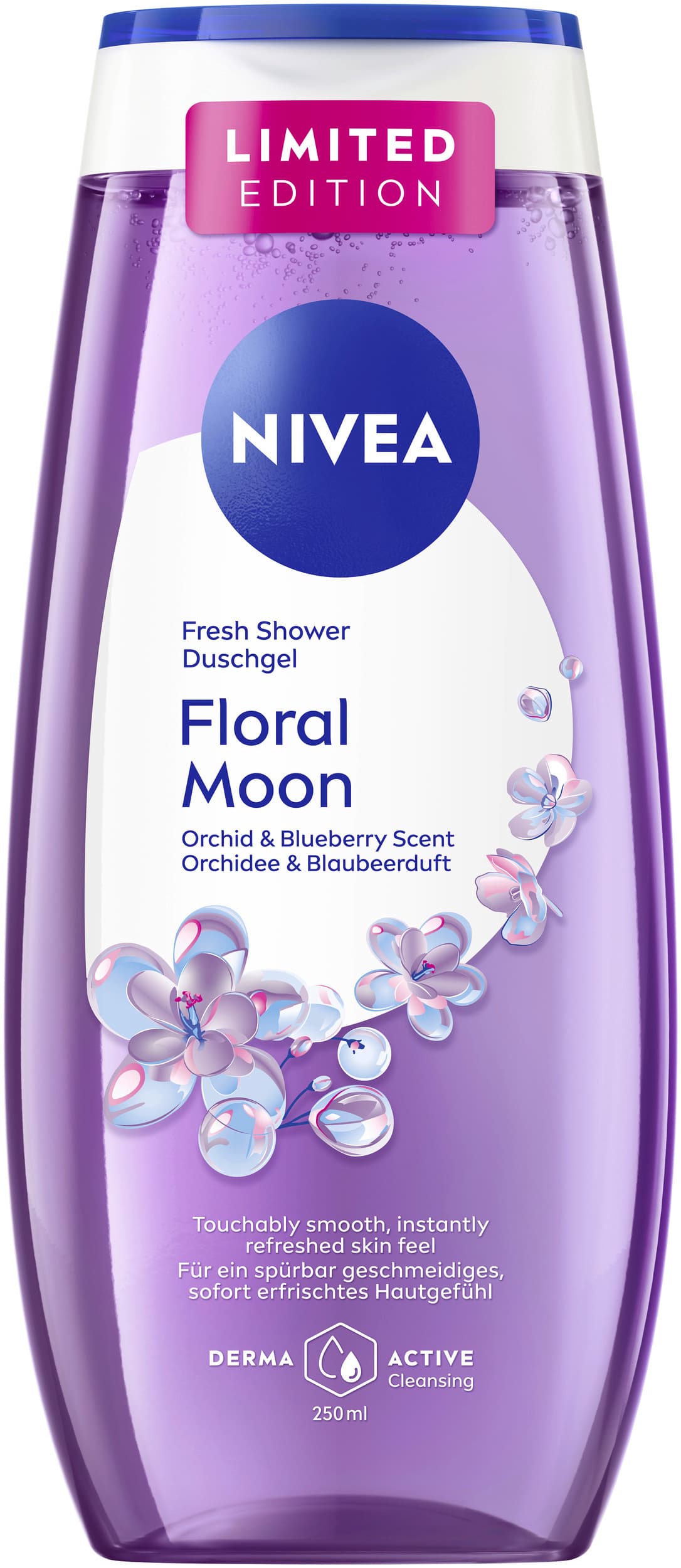 NIVEA Duschgel Floral Moon Orchidee & Blaubeerdurft