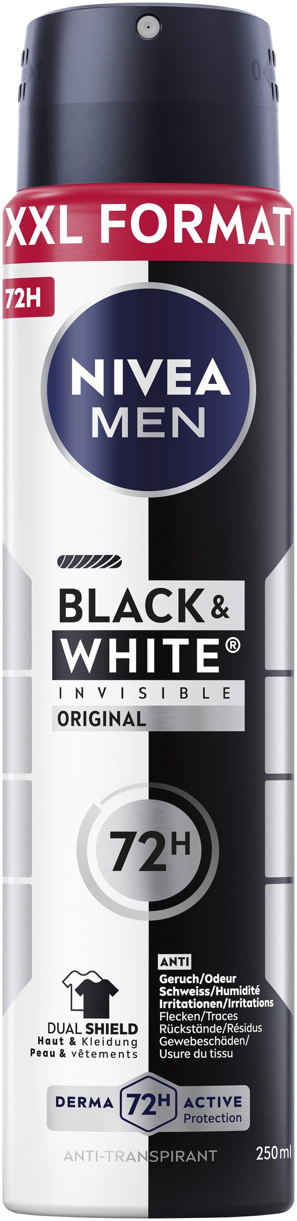 NIVEA MEN Black & White Original Anti-Transpirant Spray XXL
