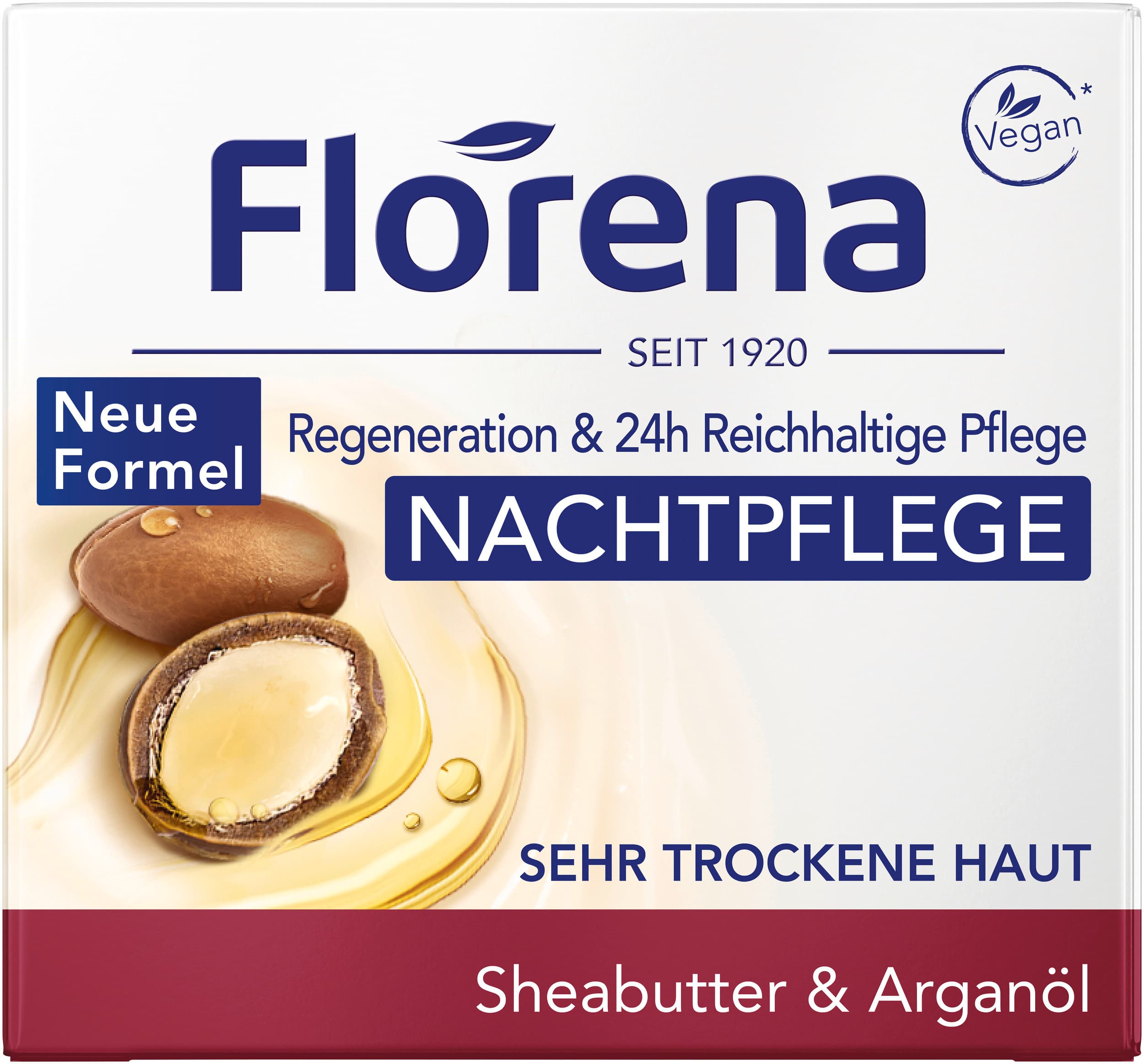 Florena Nachtpflege mit Sheabutter und Arganöl