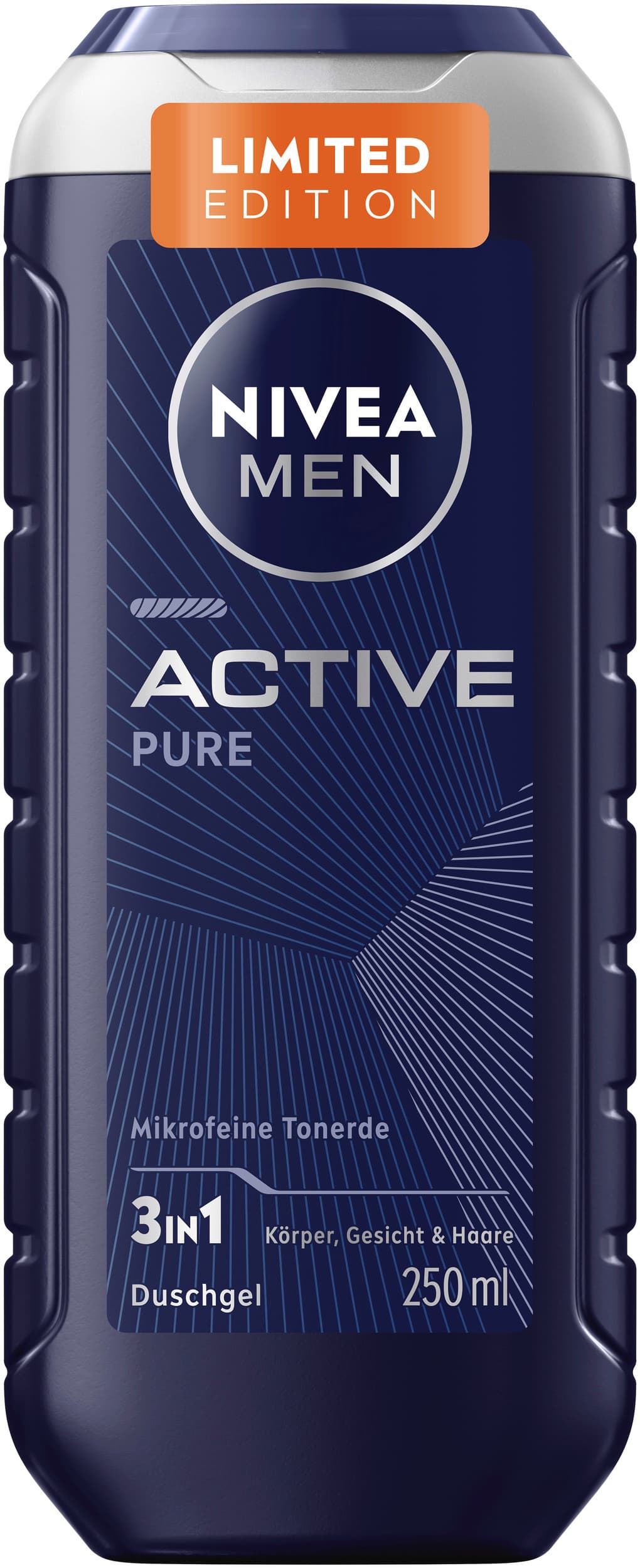 NIVEA MEN 3in1 Duschgel Active Pure Mikrofeine Tonerde