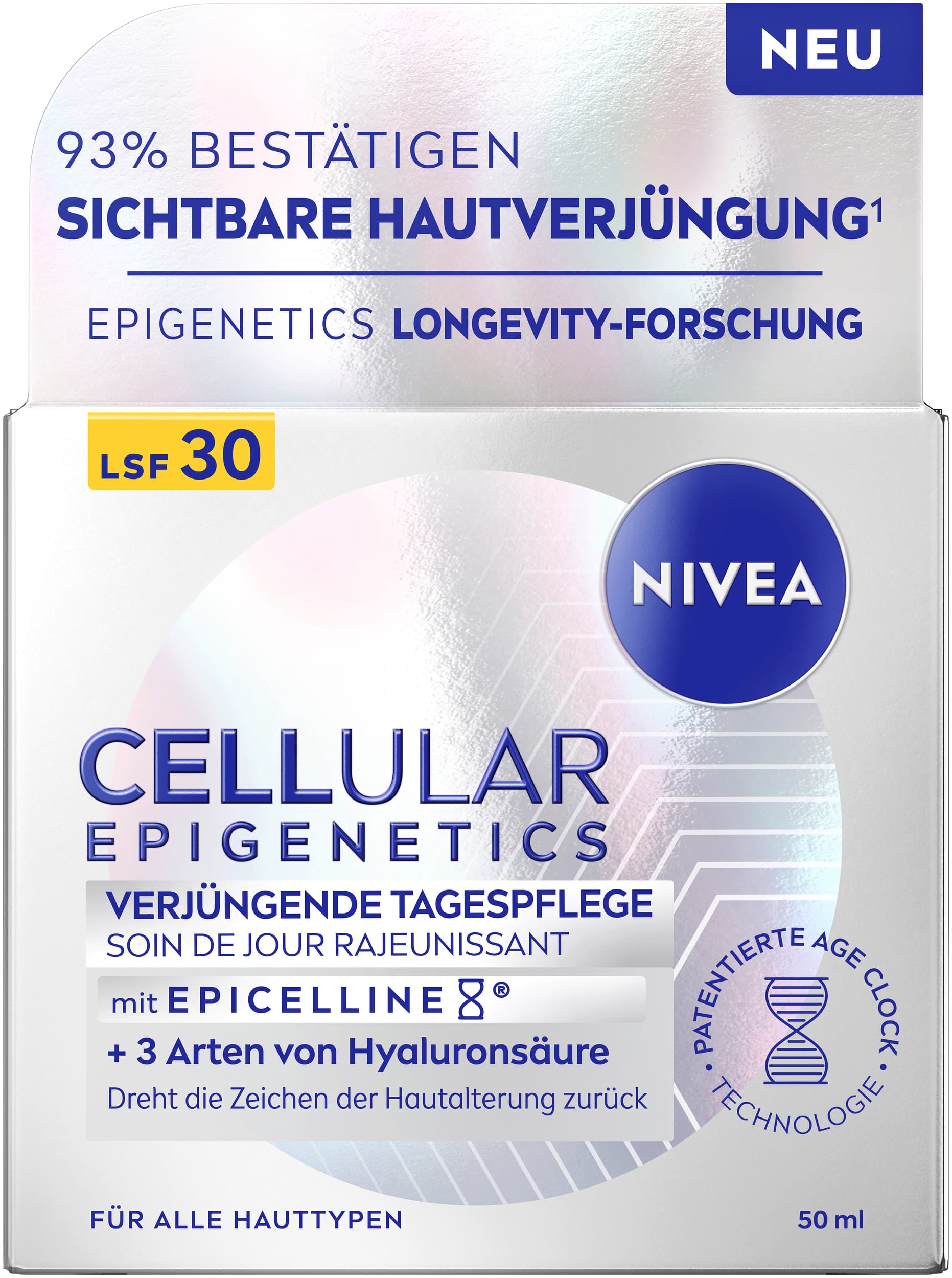 NIVEA Face Cellular Epigenetics Verjüngende Tagespflege LS30