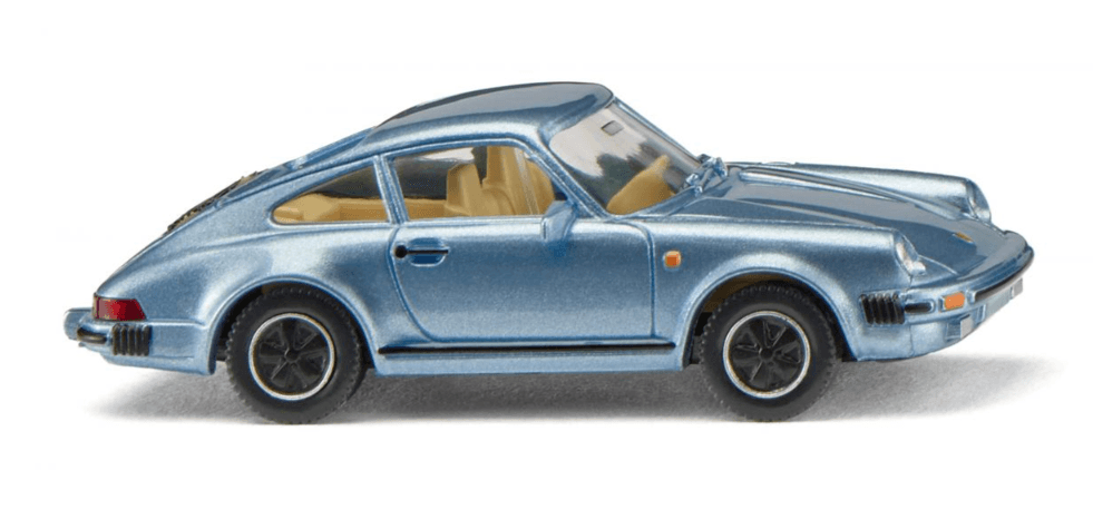 WIKING 016104 Porsche 911 SC hellblau-metallic Modellauto 1:87