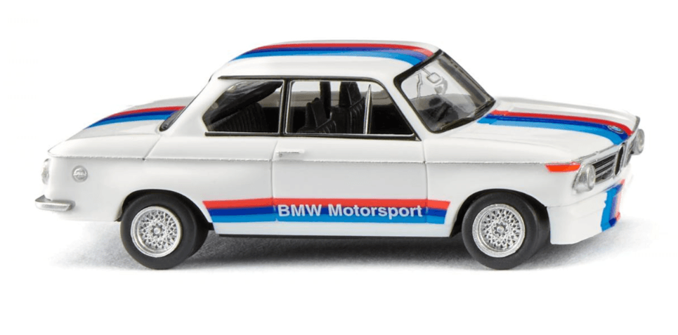 WIKING 018309 BMW 2002 BMW Motorsport weiß, Modellauto 1:87