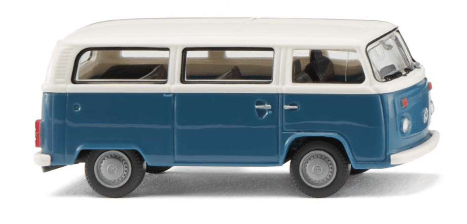WIKING 031806 VW T2b Bus blaugrau/weiß Modellauto 1:87