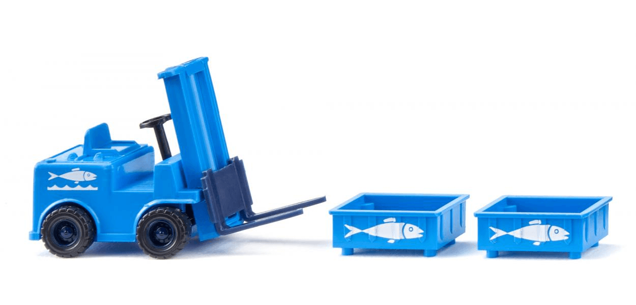 WIKING 117003 1:87 Gabelstapler ME Seefische mit Stapelkisten