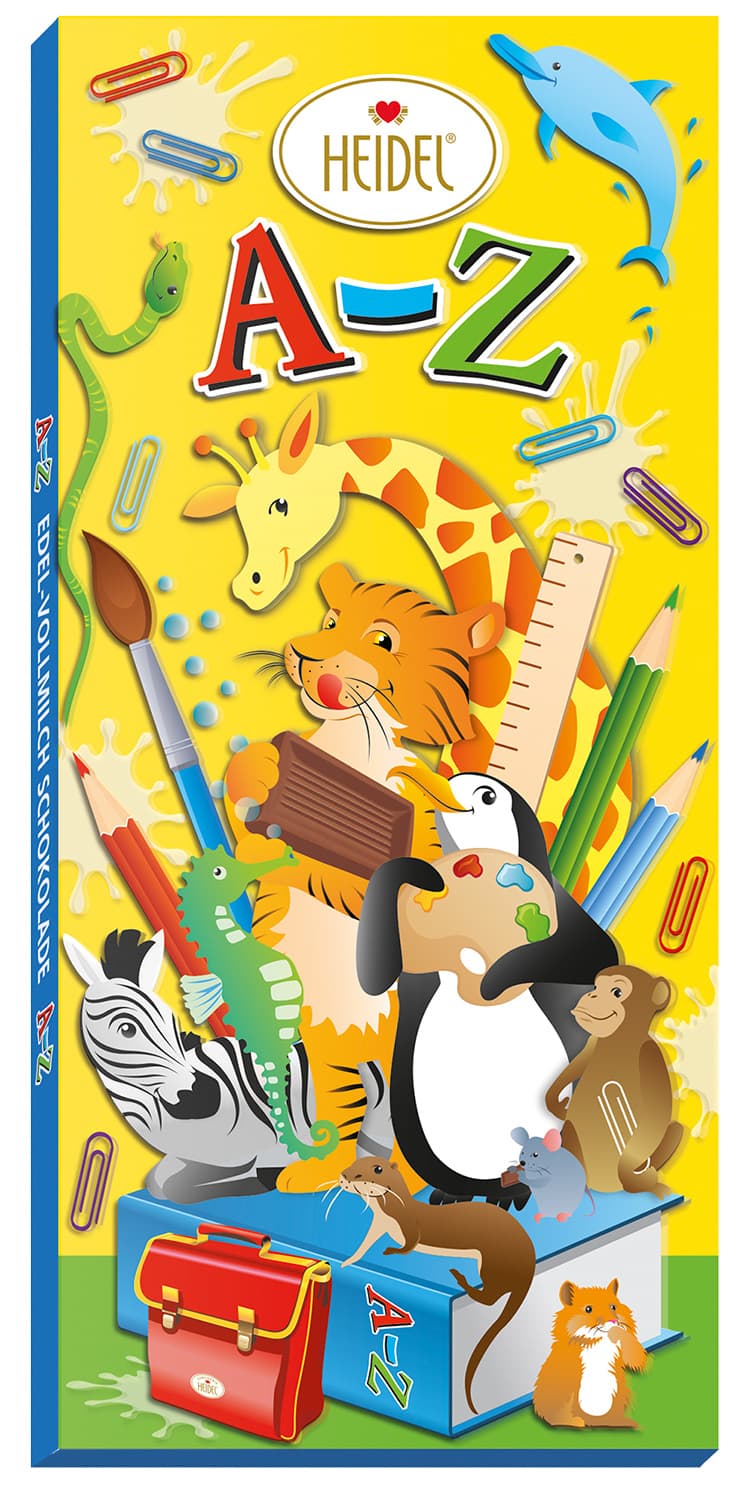 HEIDEL 3D Schoko-Grüße Schule