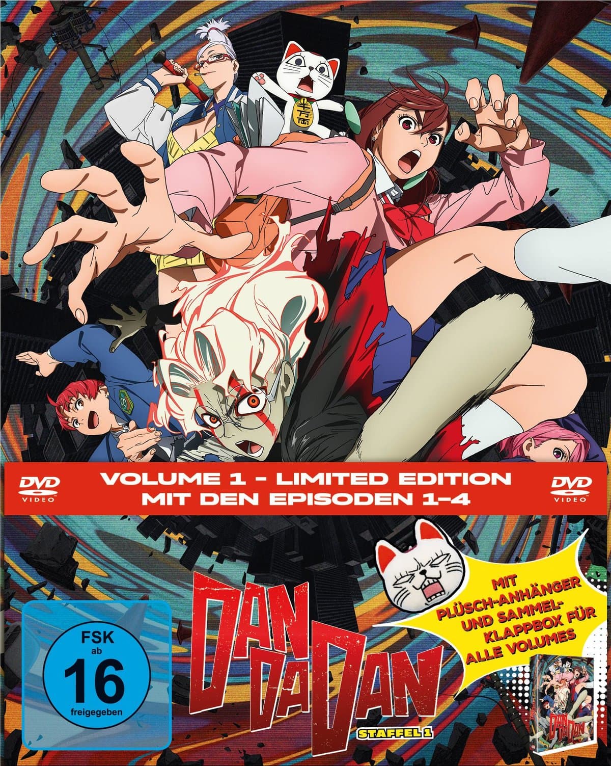 DAN DA DAN - Staffel 1, Volume 1 LTD. - Mit Plüsch-Anhänger und Sammelklappbox für alle Volumes