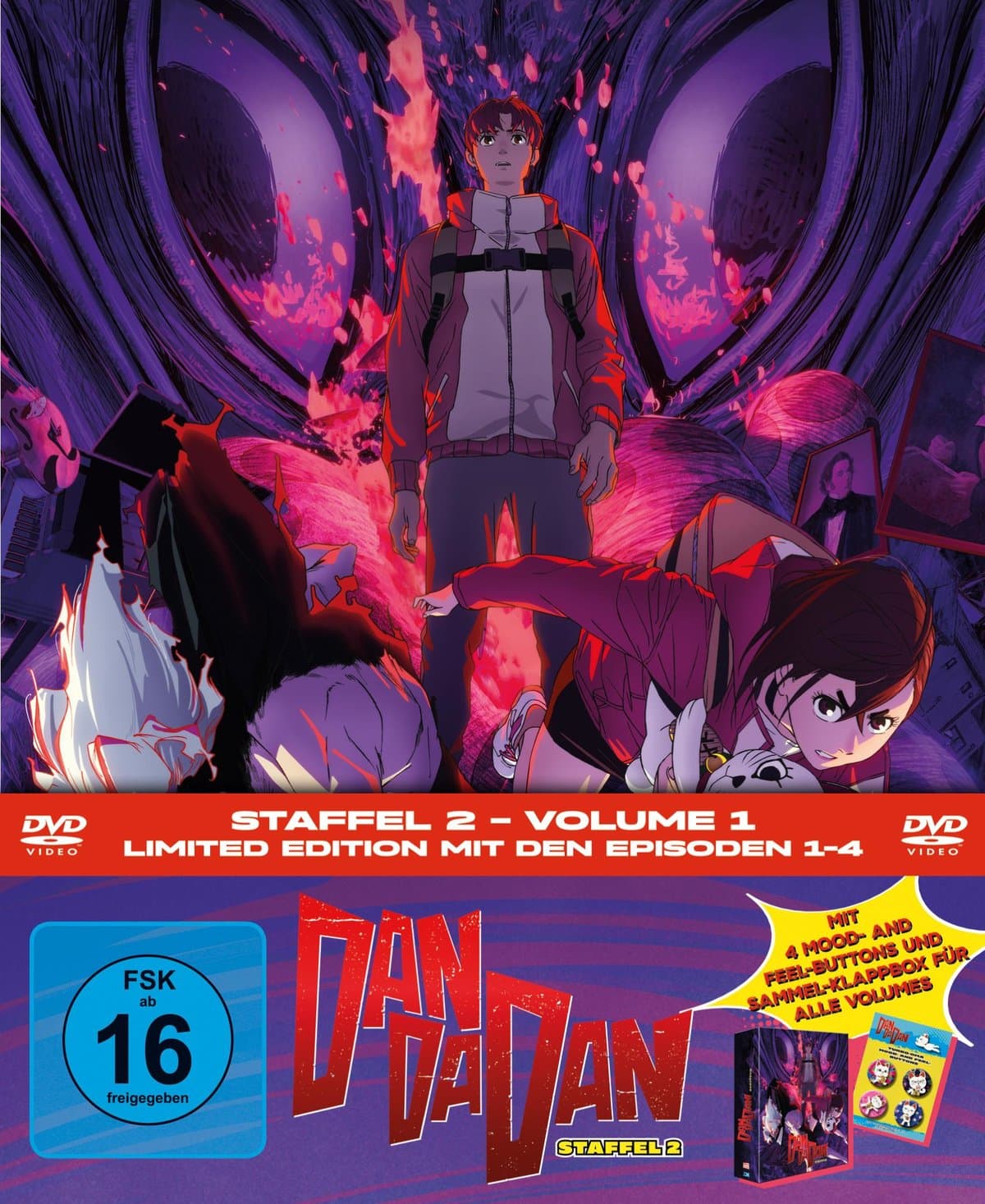 DAN DA DAN - Staffel 2, Volume 1 LTD. - Mit Button-Set und Sammelklappbox für alle Volumes