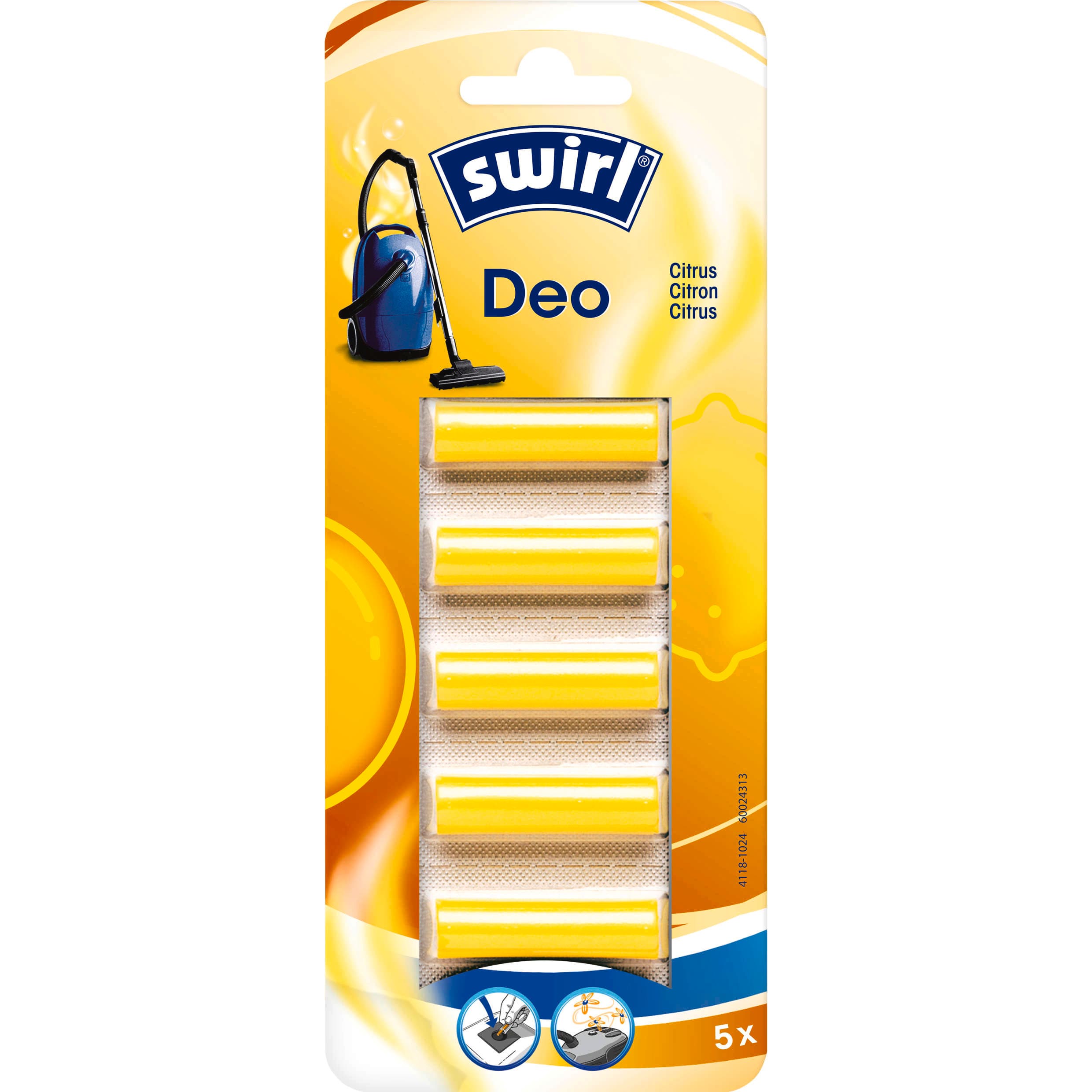 Swirl® Staubsauger Deo Sticks Zitrone
