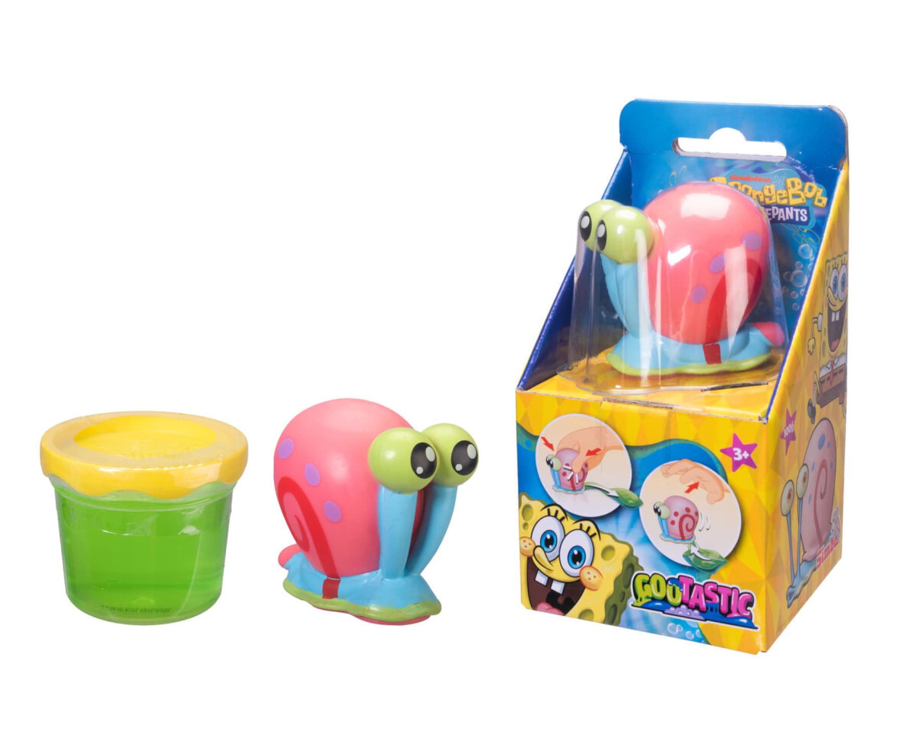 Simba SpongeBob Goo Gary Slime Toy, Spielschleim mit Gary Figur ab 3 Jahren
