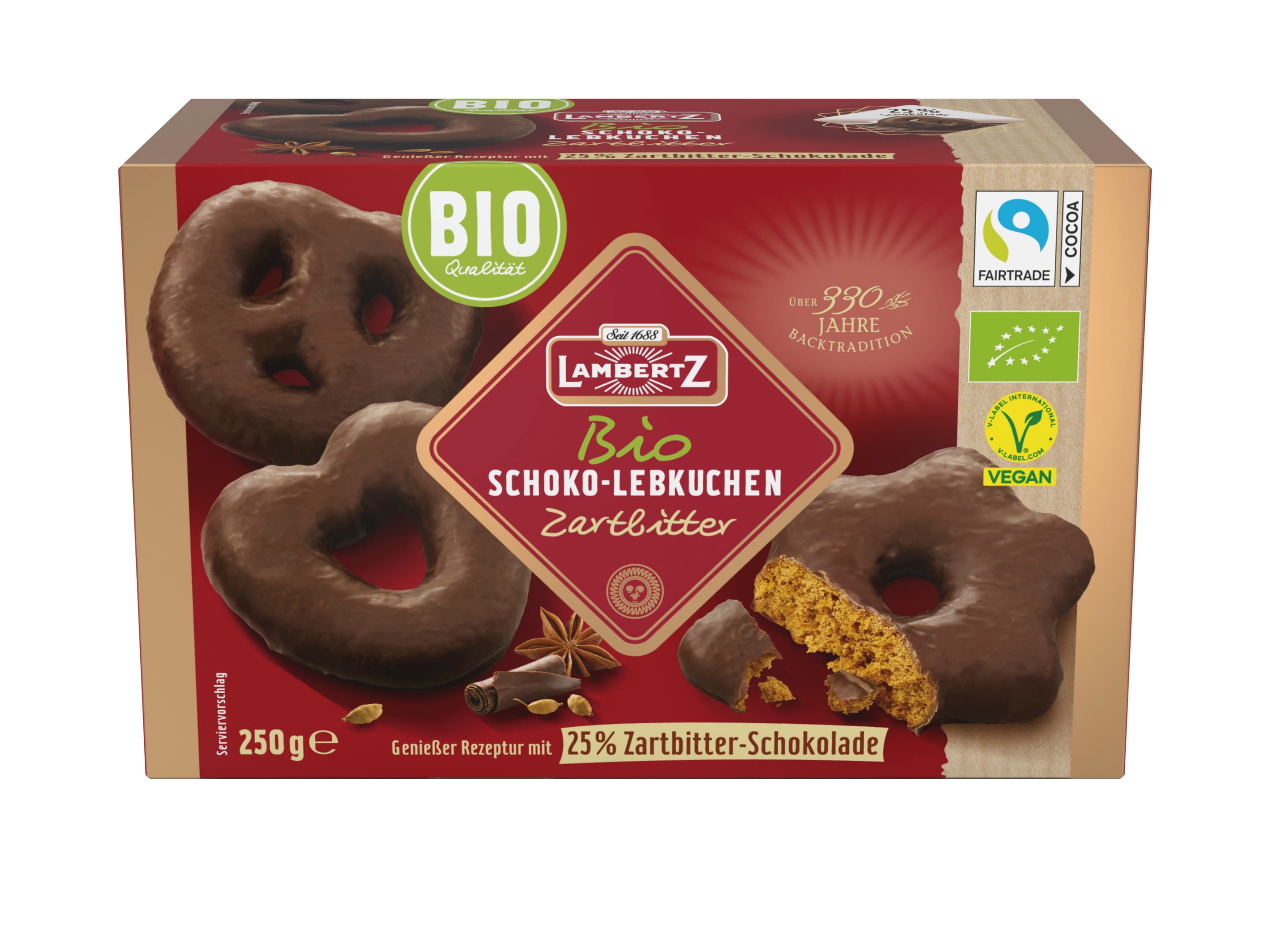 Lambertz Bio Schoko-Lebkuchen Zartbitter