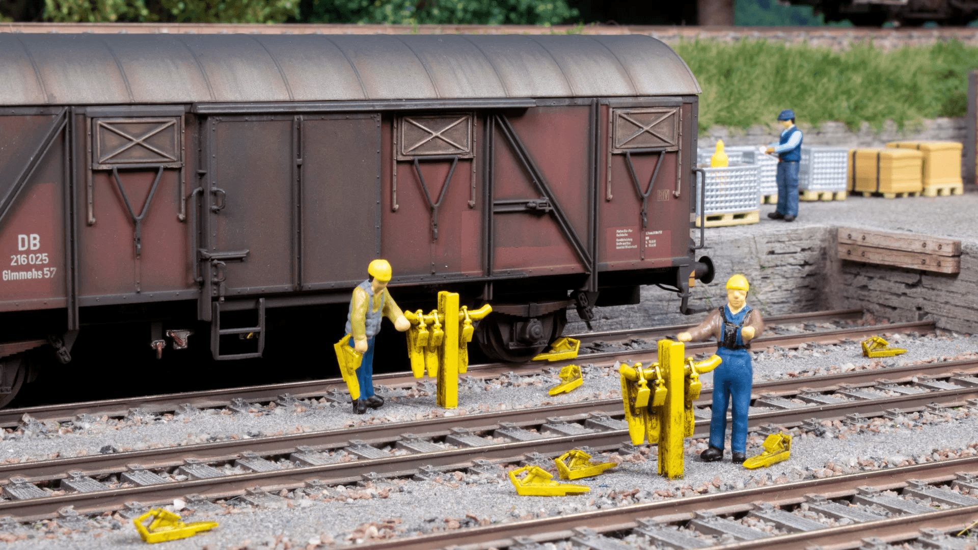 NOCH 16405 3D-Kit Am Gleis H0 – technisches Gleiszubehör im Maßstab 1:87