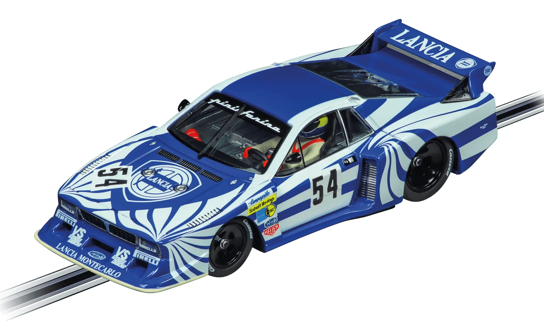 Carrera Digital 132 Lancia Beta Montecarlo Turbo No. 54 Silverstone 1980, Slotcar 1:32