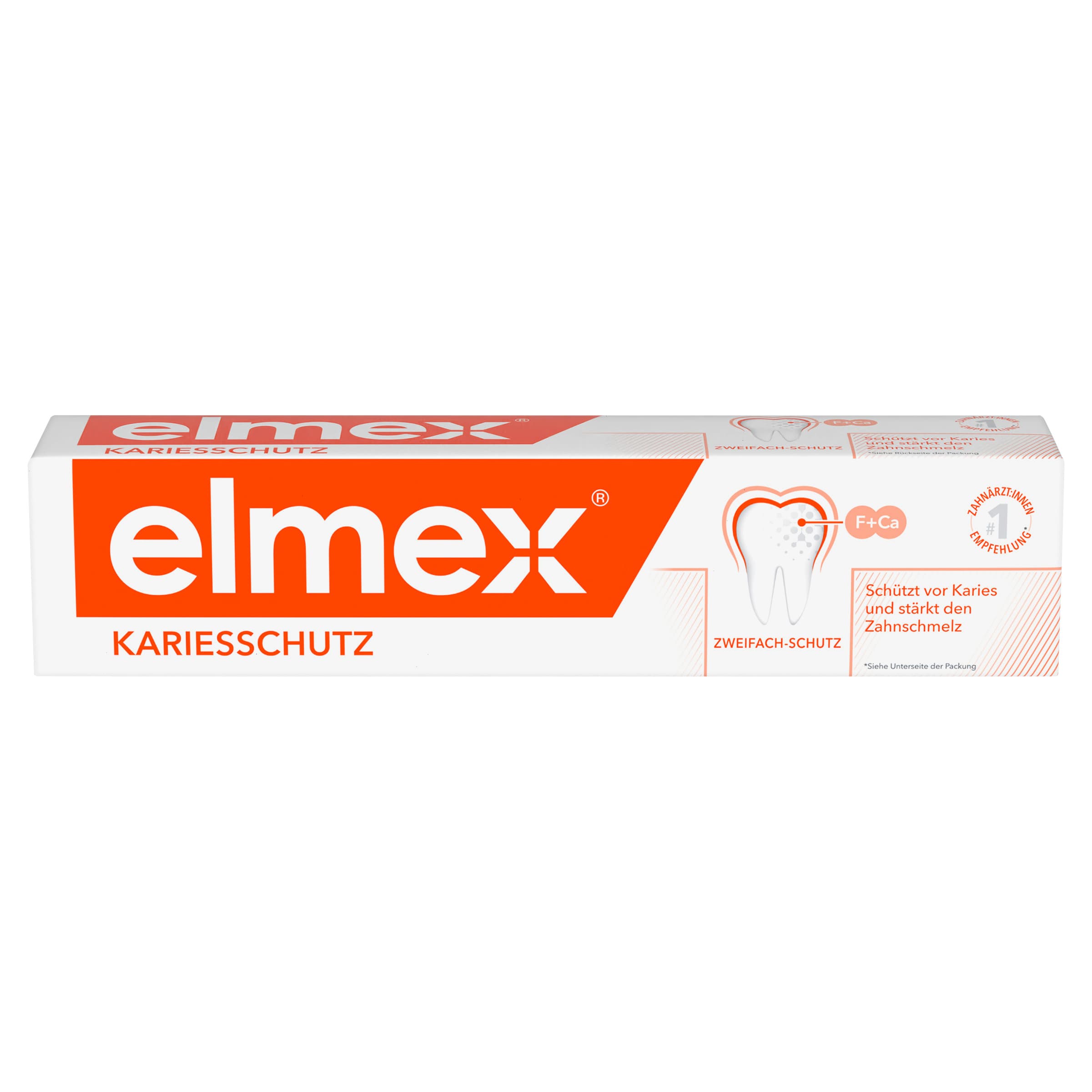 elmex Zahnpasta Kariesschutz – medizinische Zahnreinigung für hochwirksamen Kariesschutz