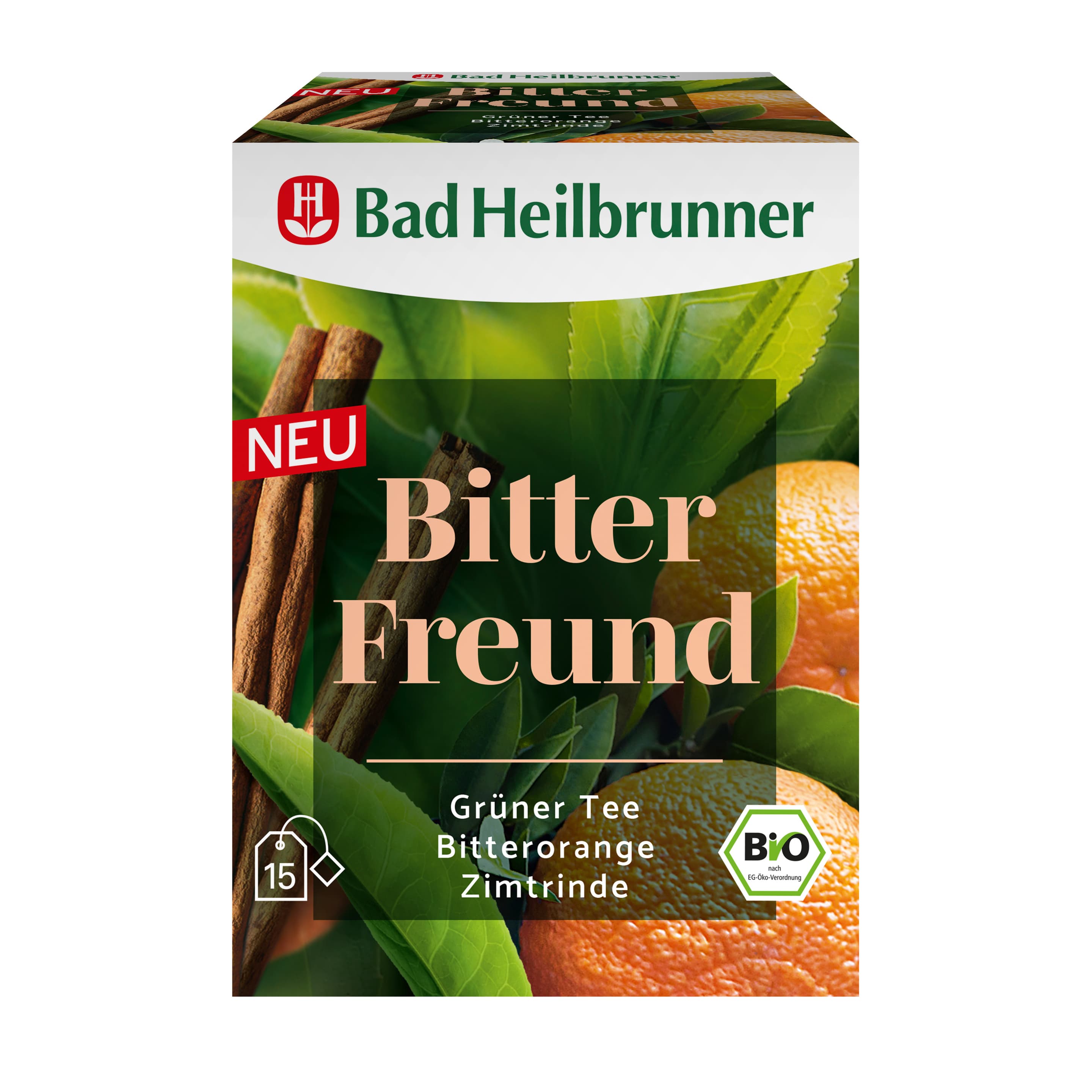 Bad Heilbrunner Bitter Freund Tee mit Zimtrinde