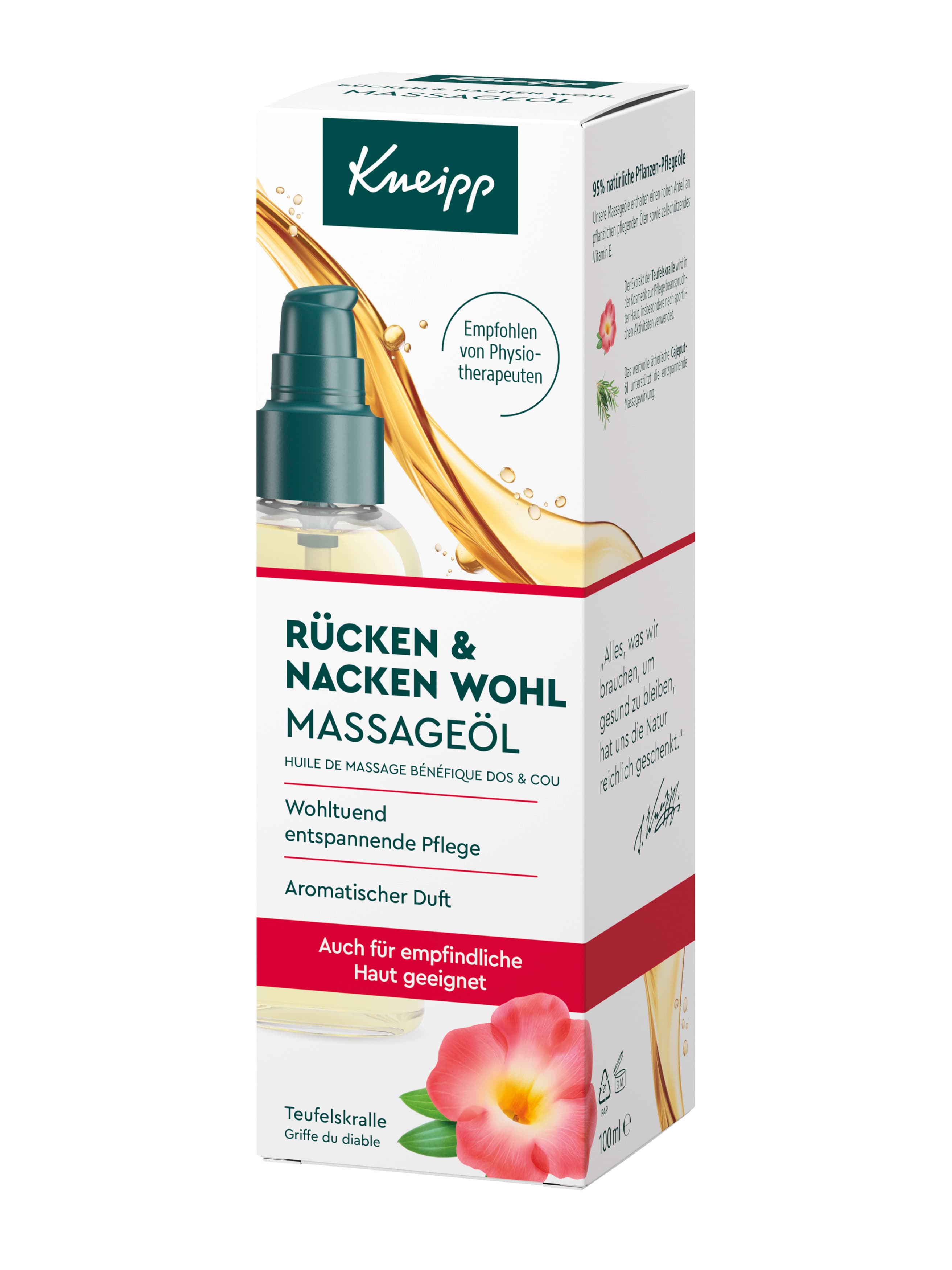 Kneipp Massageöl Rücken & Nacken Wohl