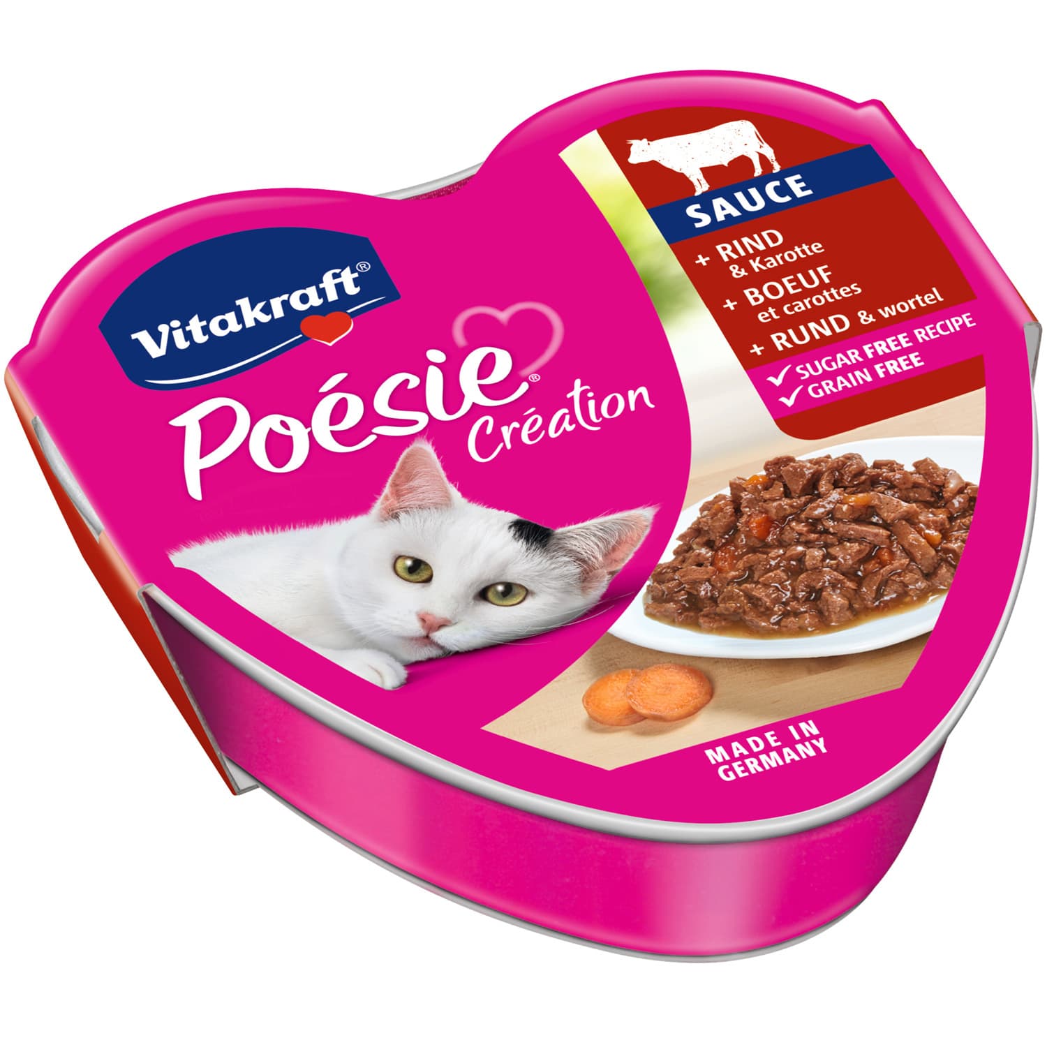 Vitakraft Katzennassfutter Poésie® + Rind & Karotte in Sauce