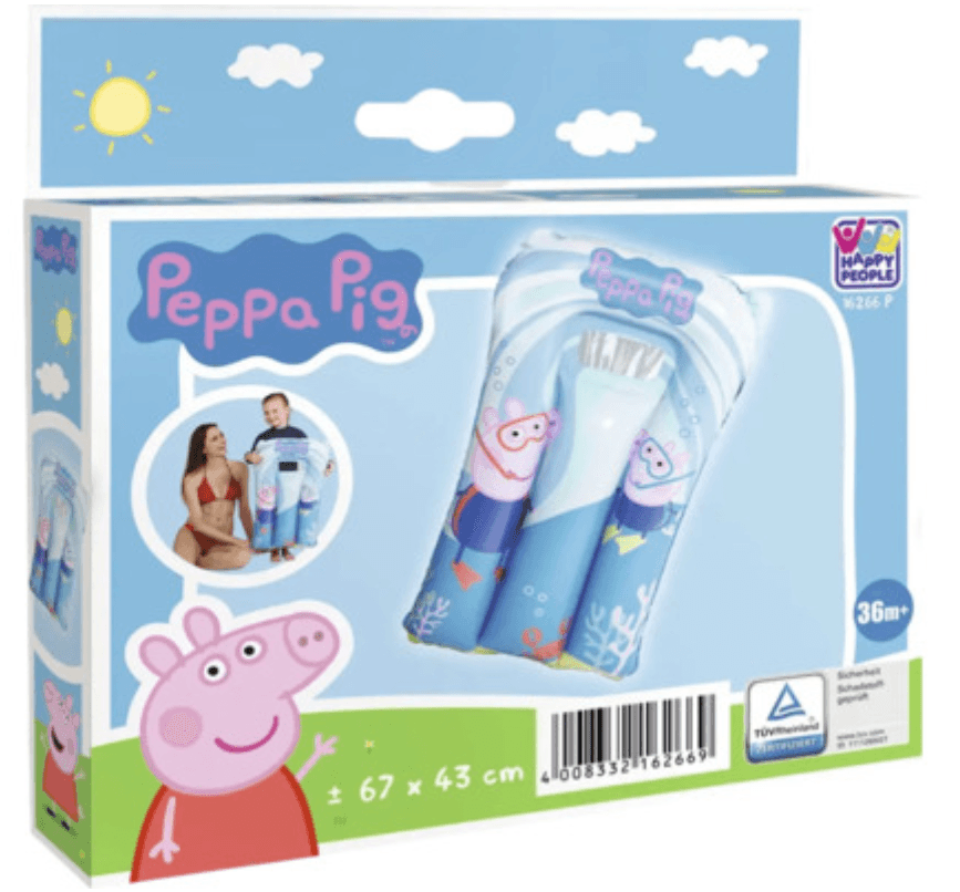 Happy People Peppa Pig Kindermatratze 67 x 43 cm mit Sichtfenster
