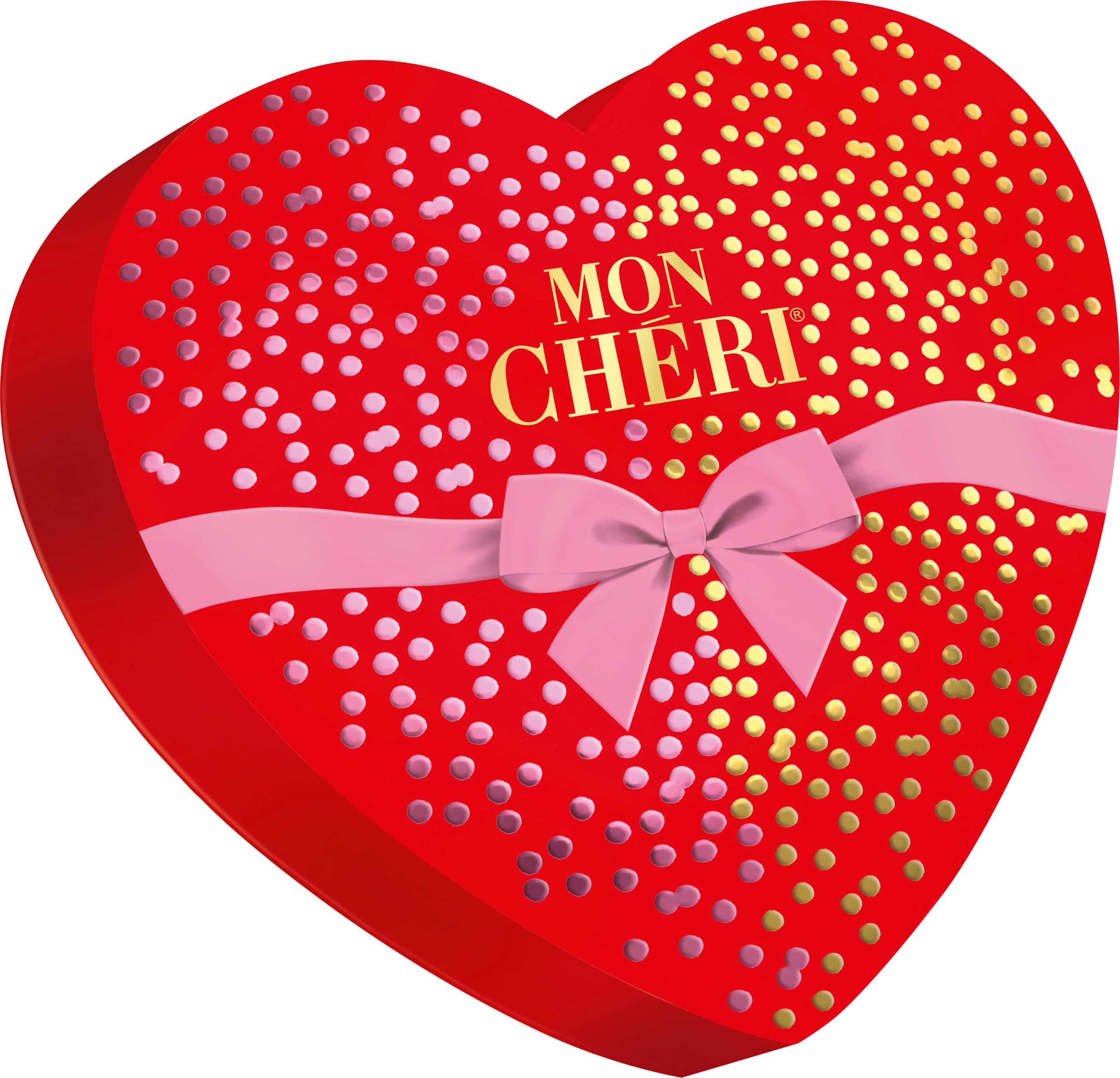 Likér Mon Chéri a srdce z čerešňovej Pralinky