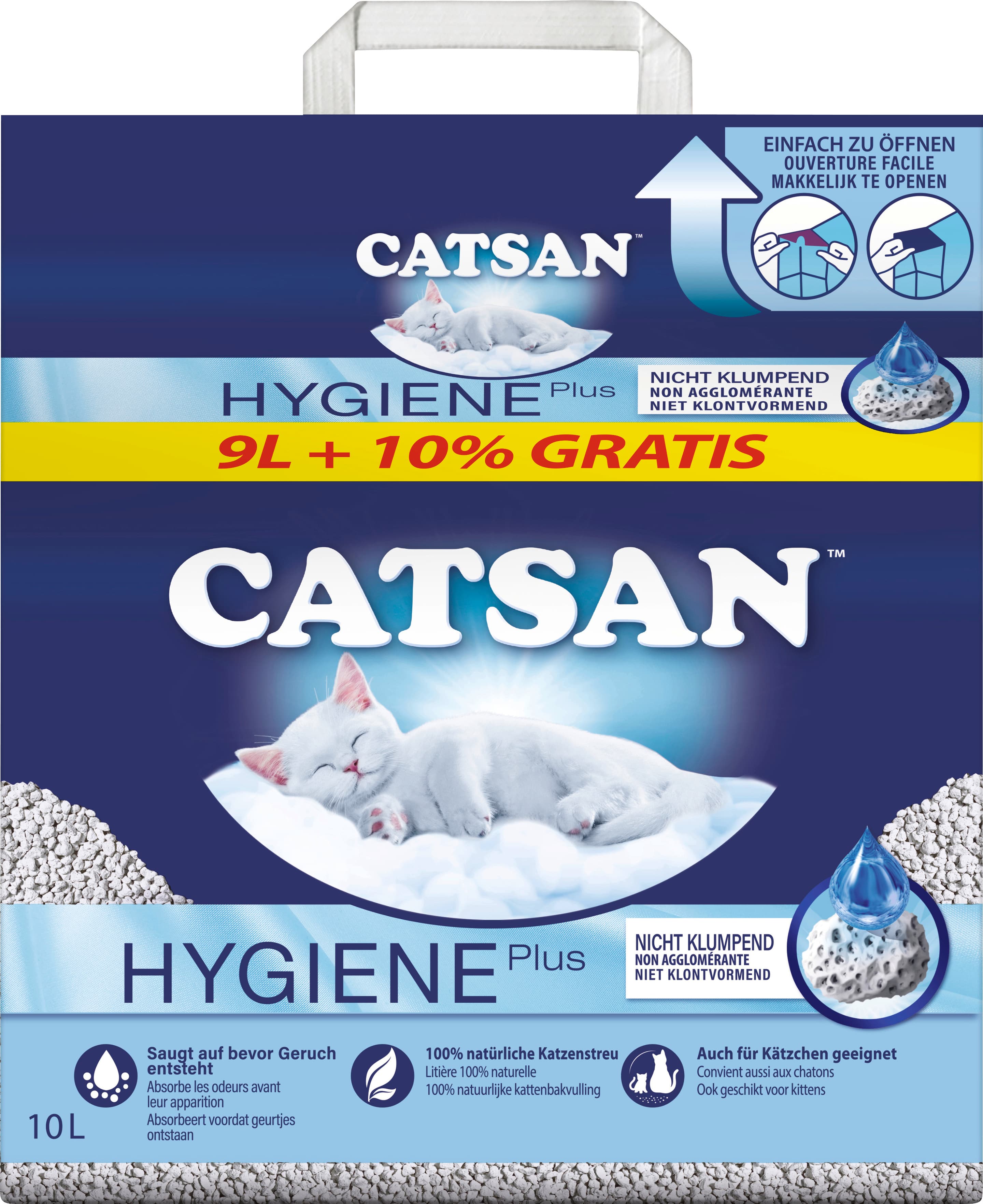 Arena para gatos CATSAN™ Higiene íntima Plus 9 l