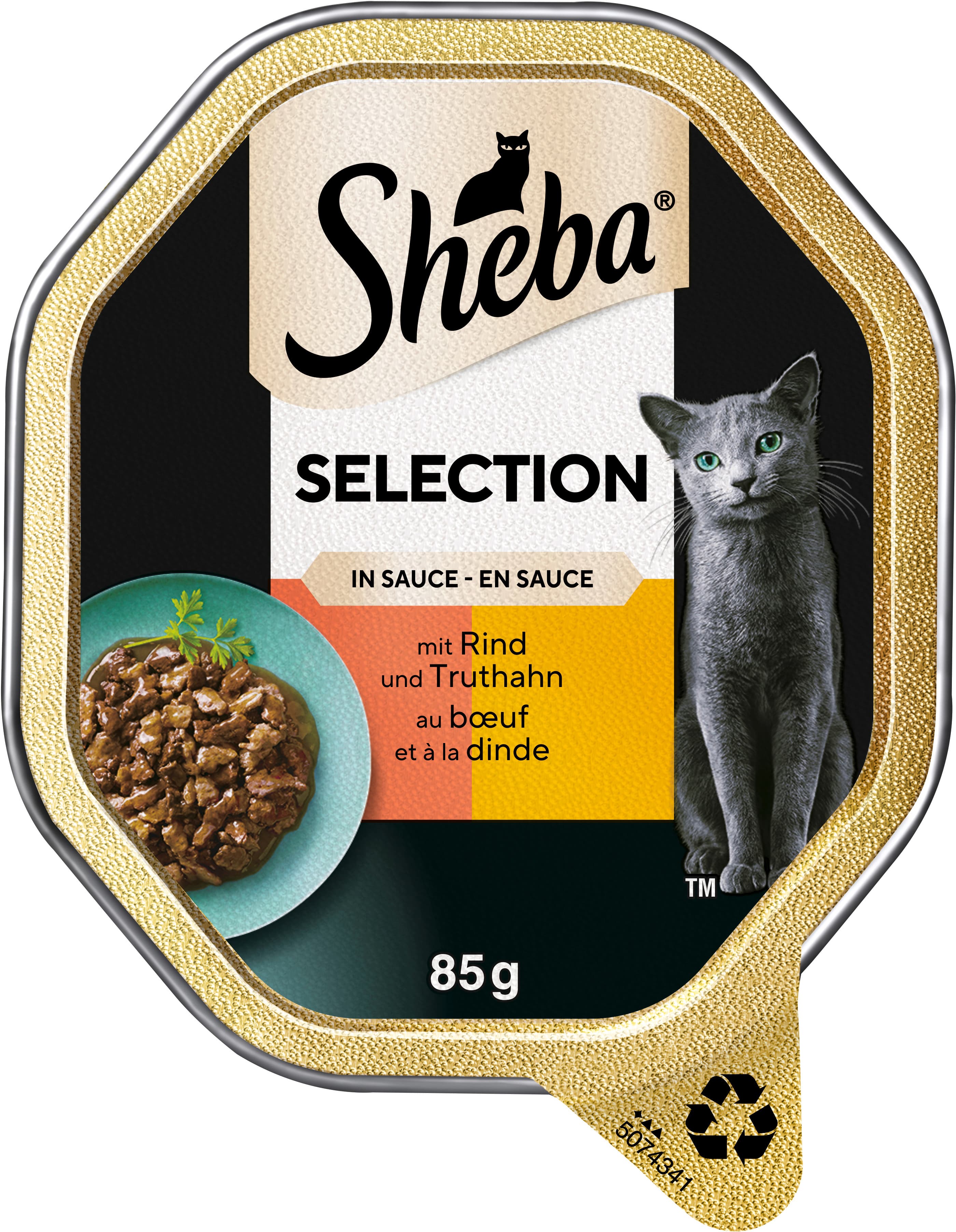 SHEBA® Schale Selection in Sauce mit Rind und Truthahn