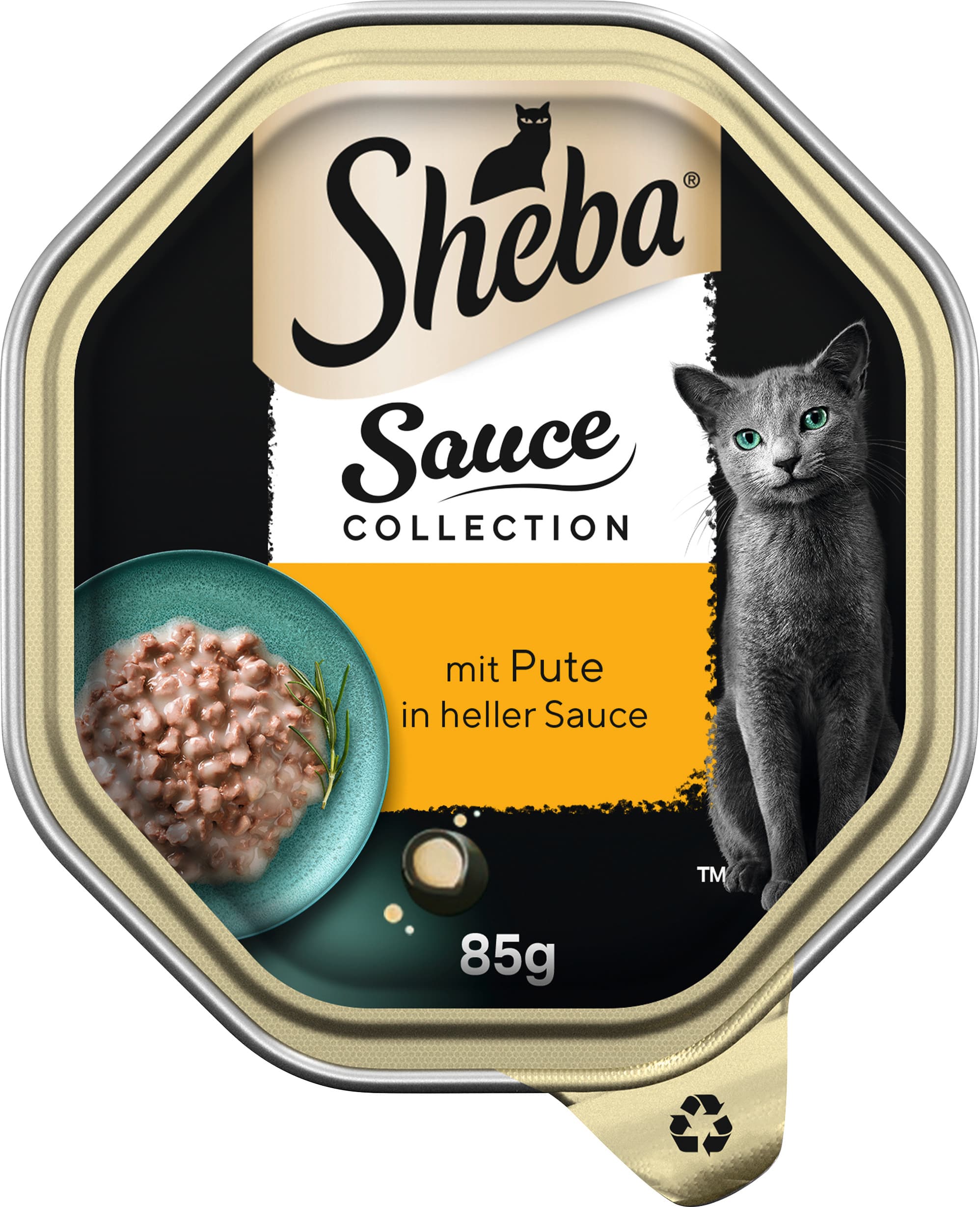 SHEBA® Schale Sauce Spéciale mit Putenhäppchen in heller Sauce 85g