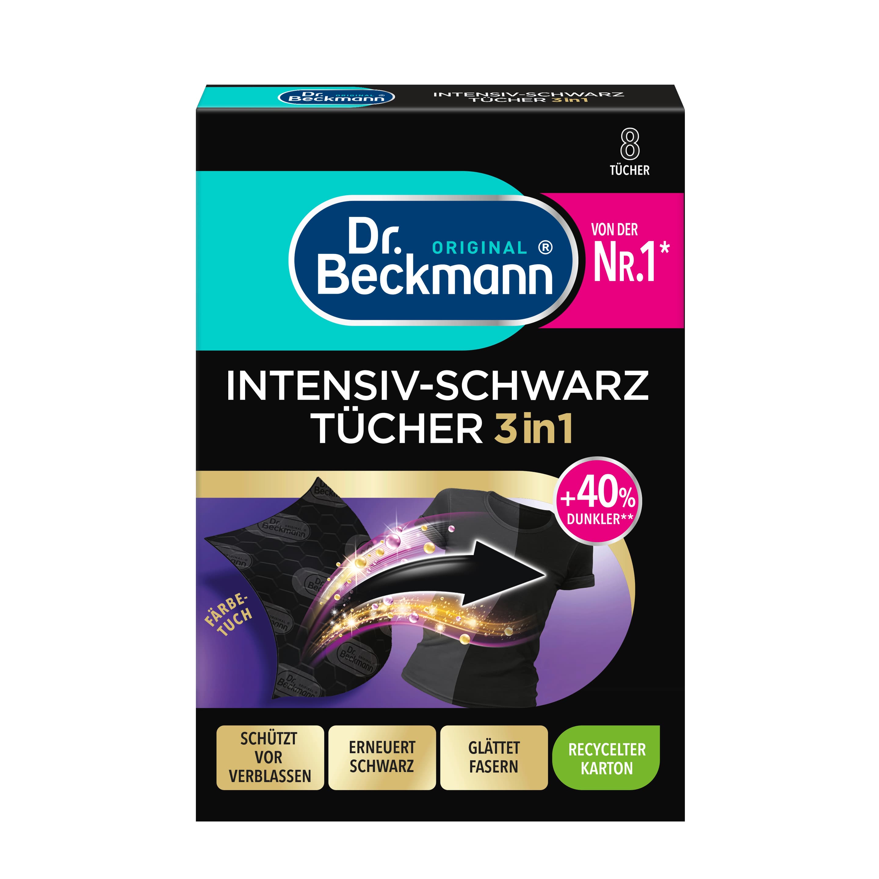 Dr. Beckmann Intensiv-Schwarz Tücher