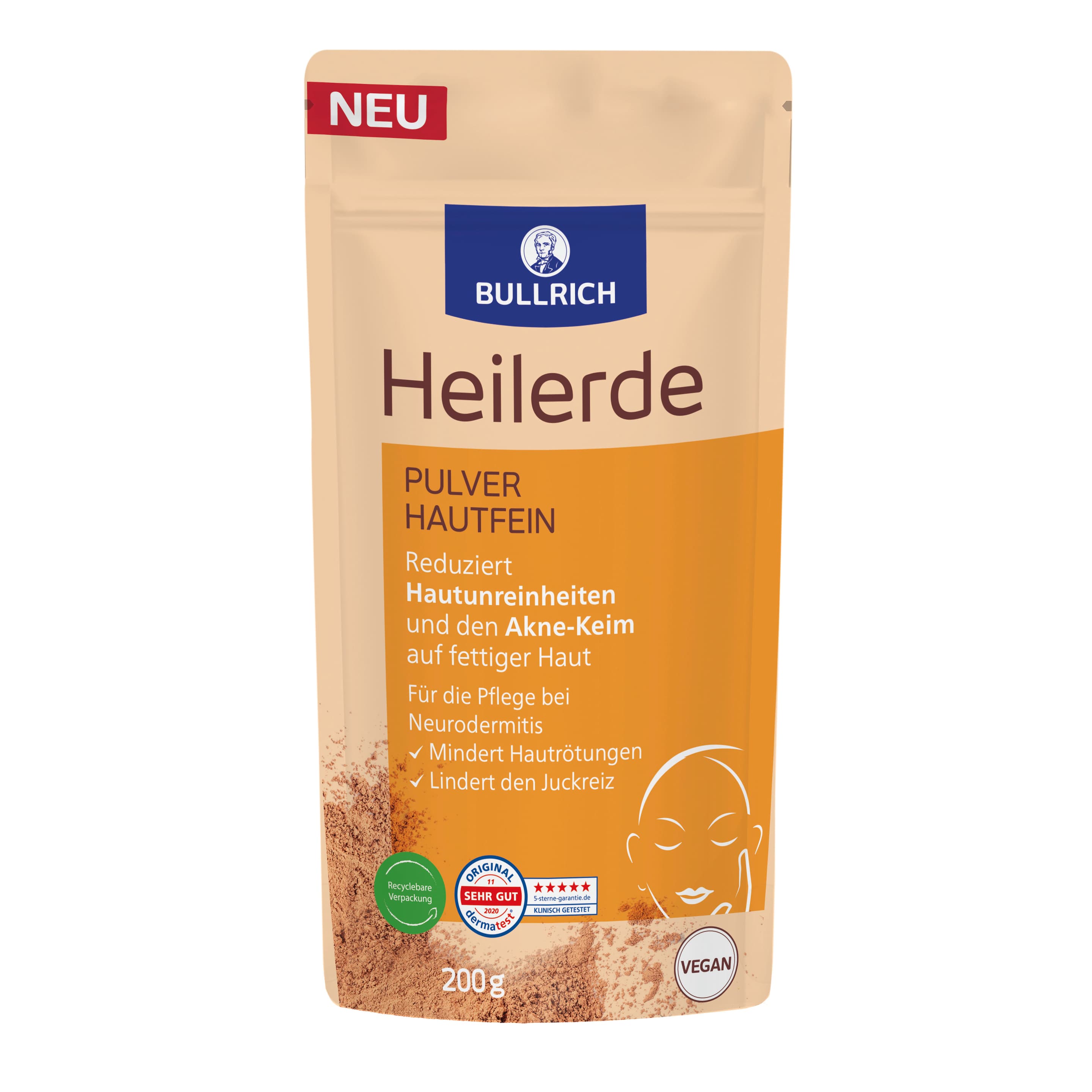 Bullrich Heilerde Pulver hautfein