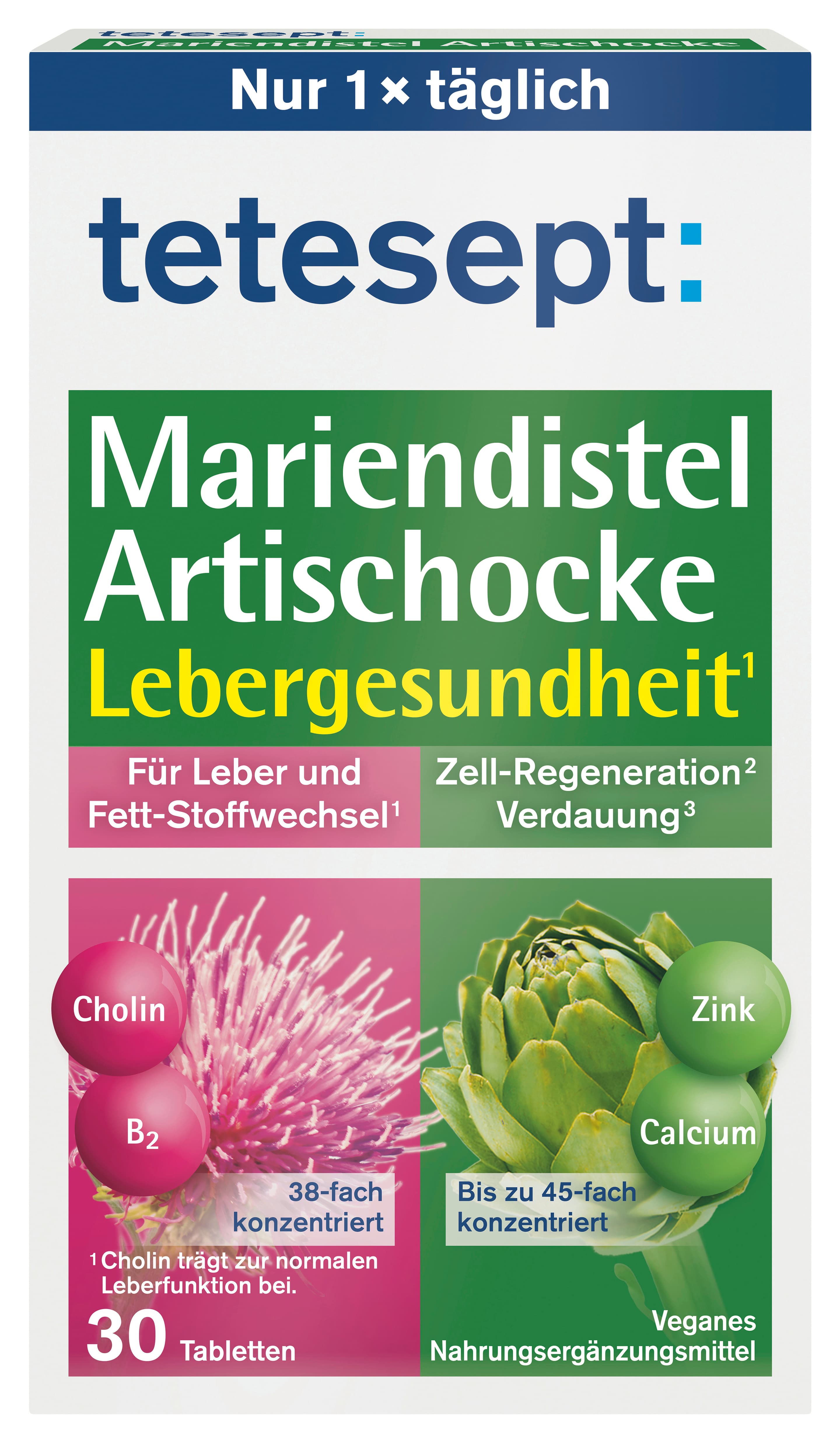 tetesept Mariendistel Artischocke