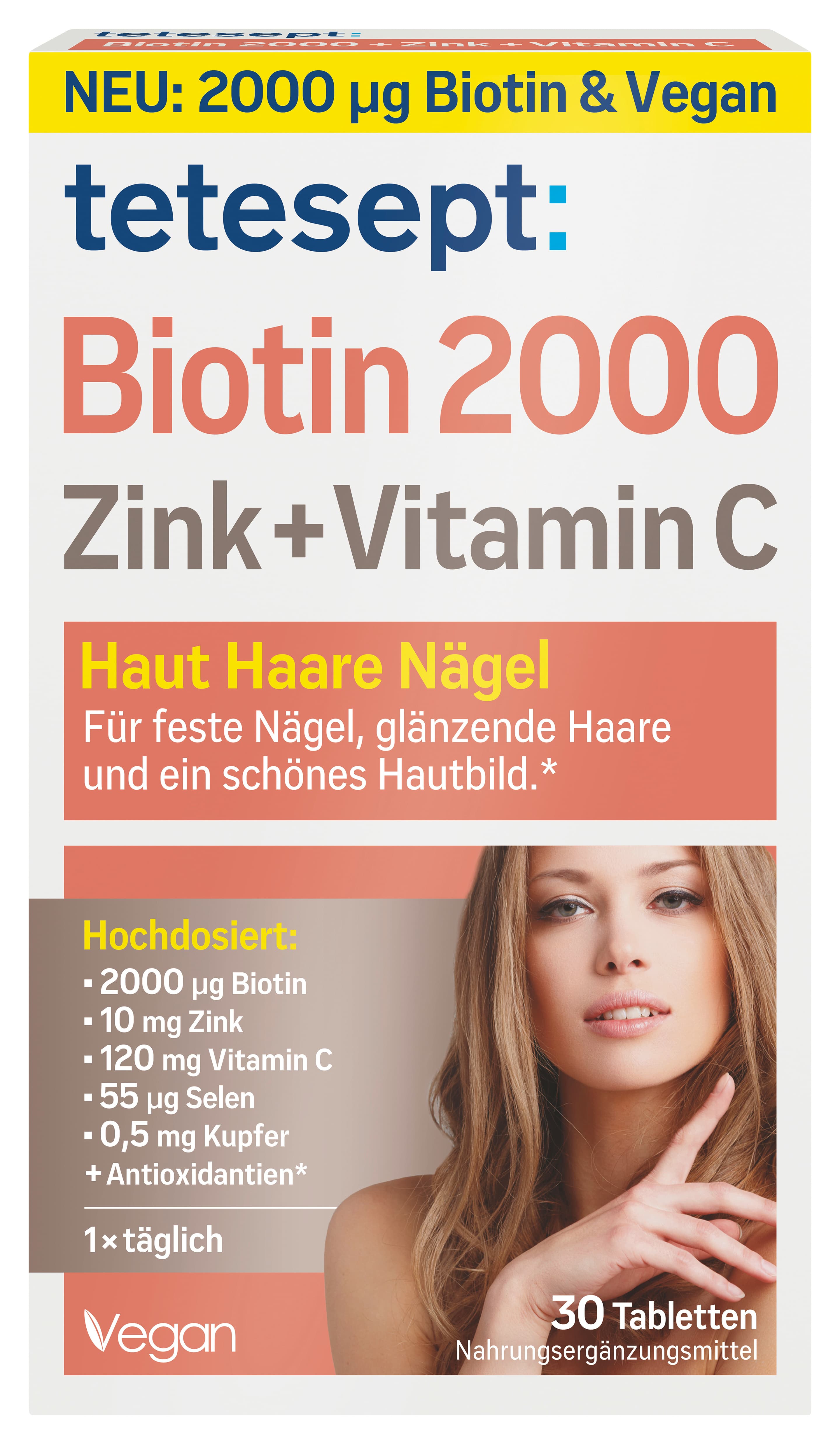 tetesept Biotin 2000 Zink + Vitamin C