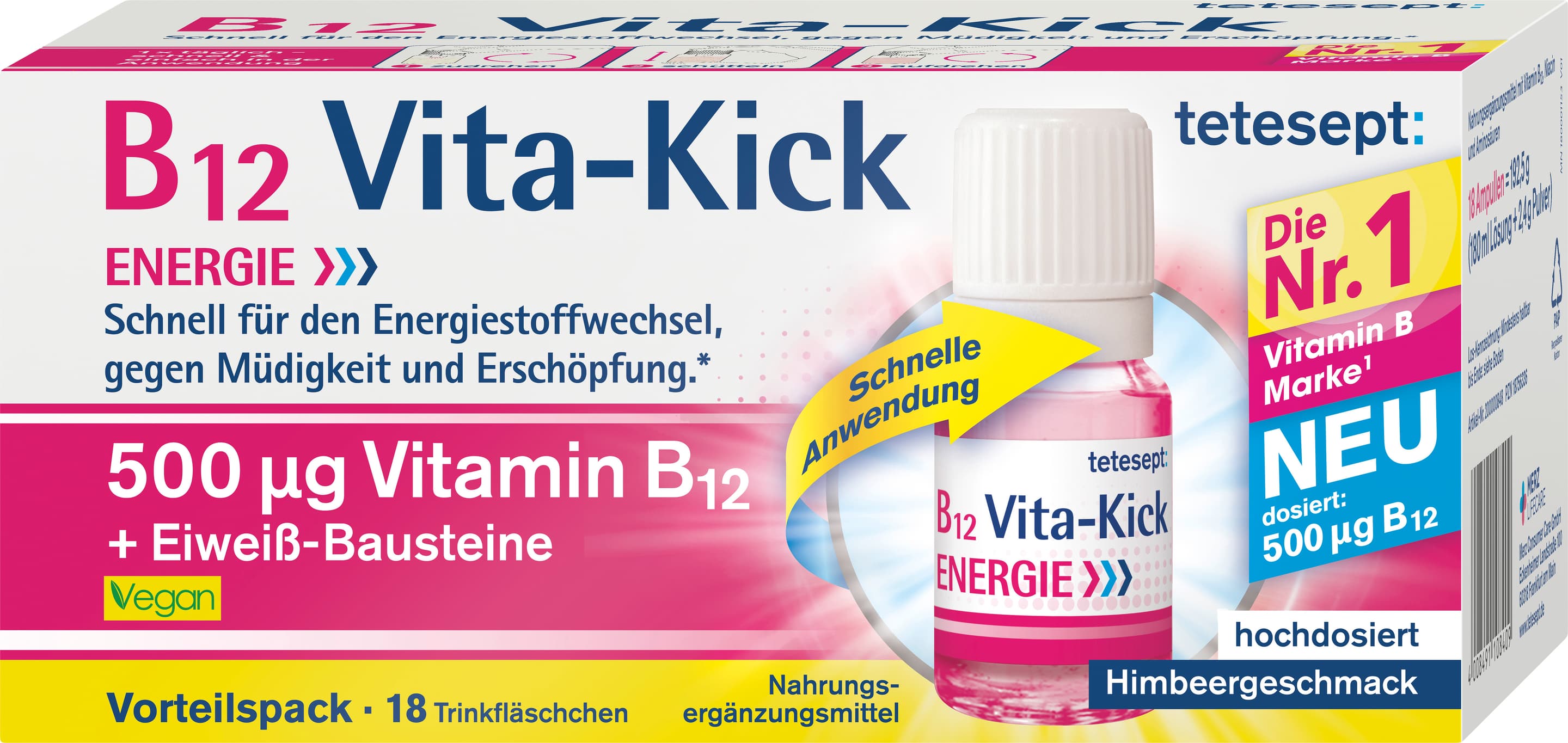 tetesept B12 Vita-Kick Trinkfläschchen