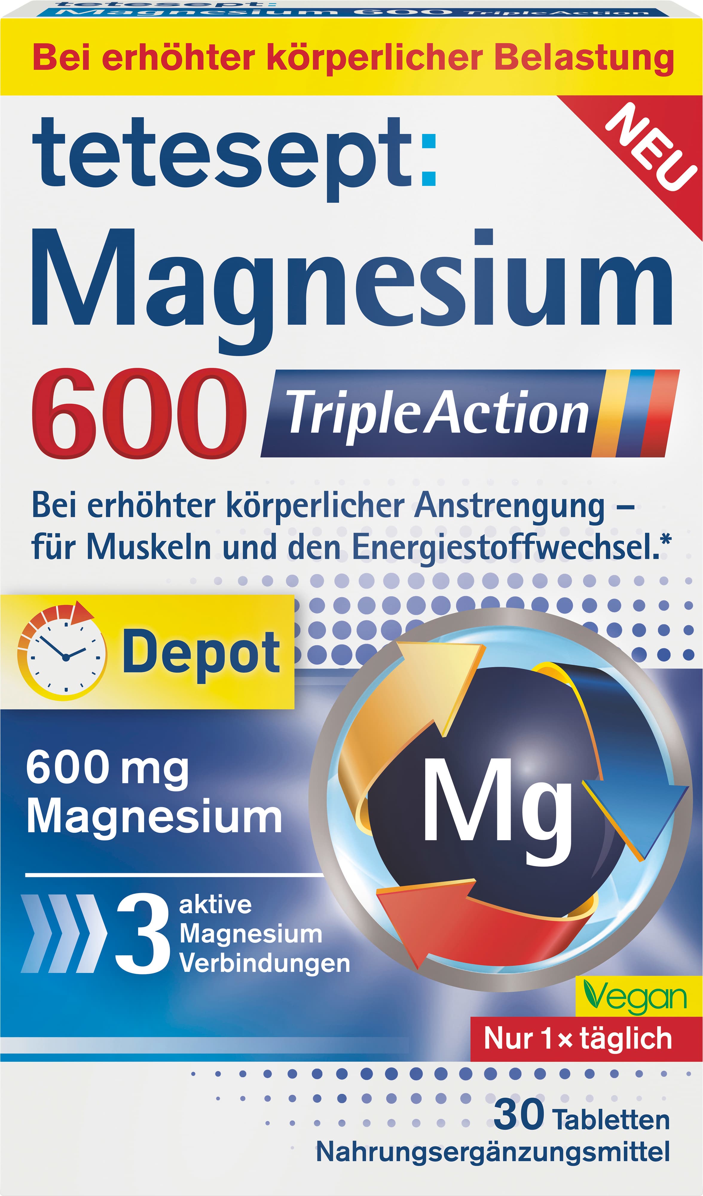tetesept Magnesium 600 TripleAction