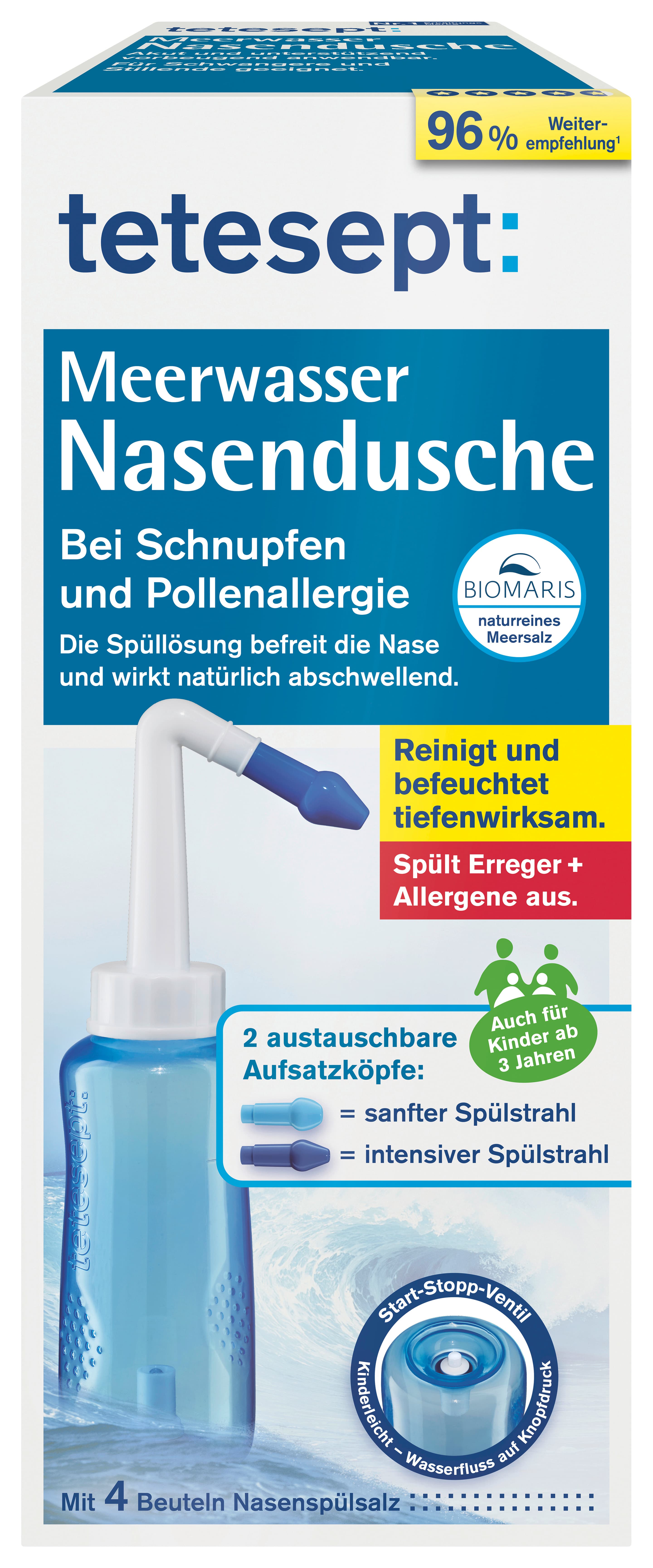 tetesept Meerwasser Nasendusche