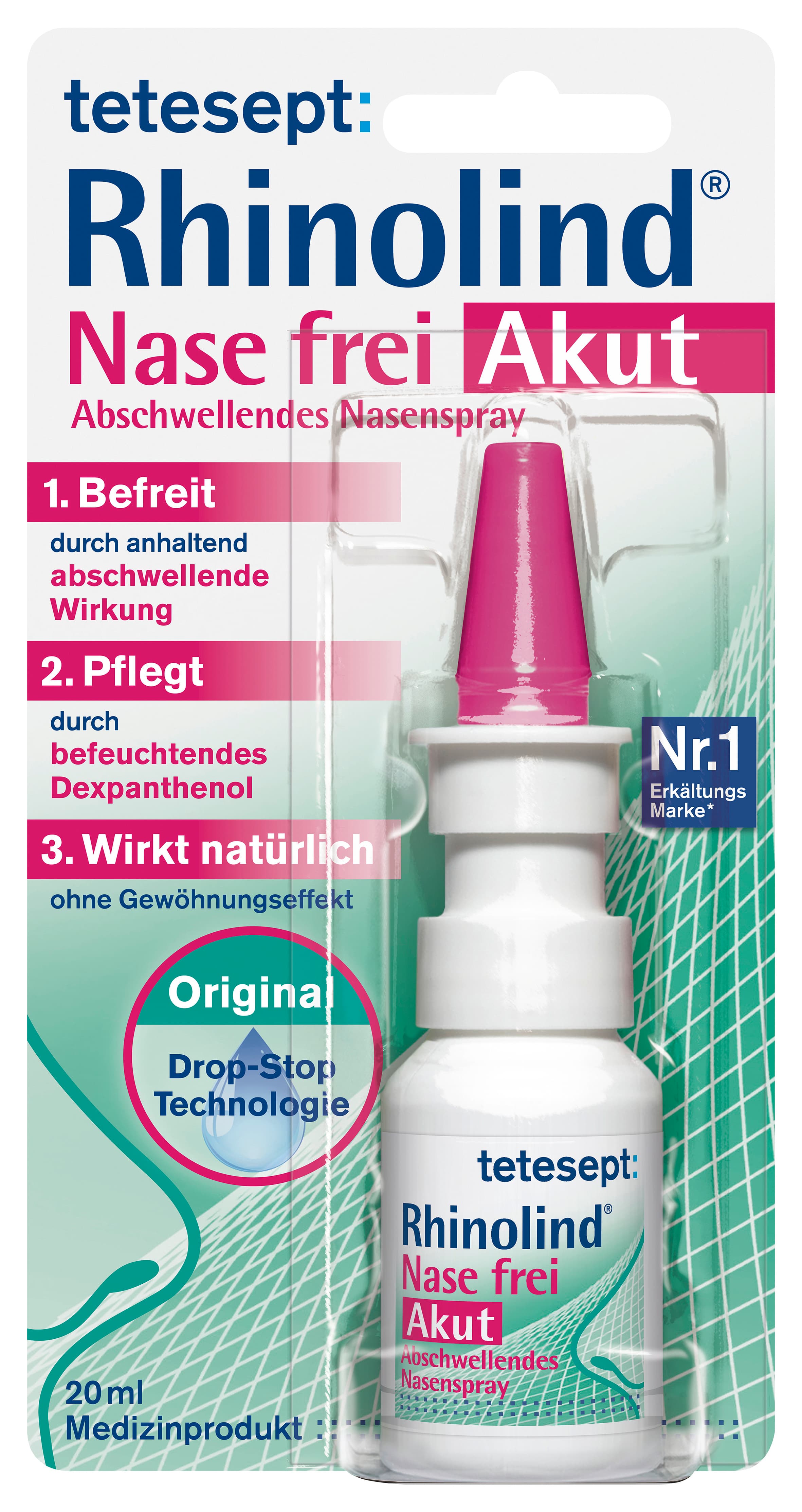 tetesept Rhinolind® Nase frei Akut Abschwellendes Nasenspray