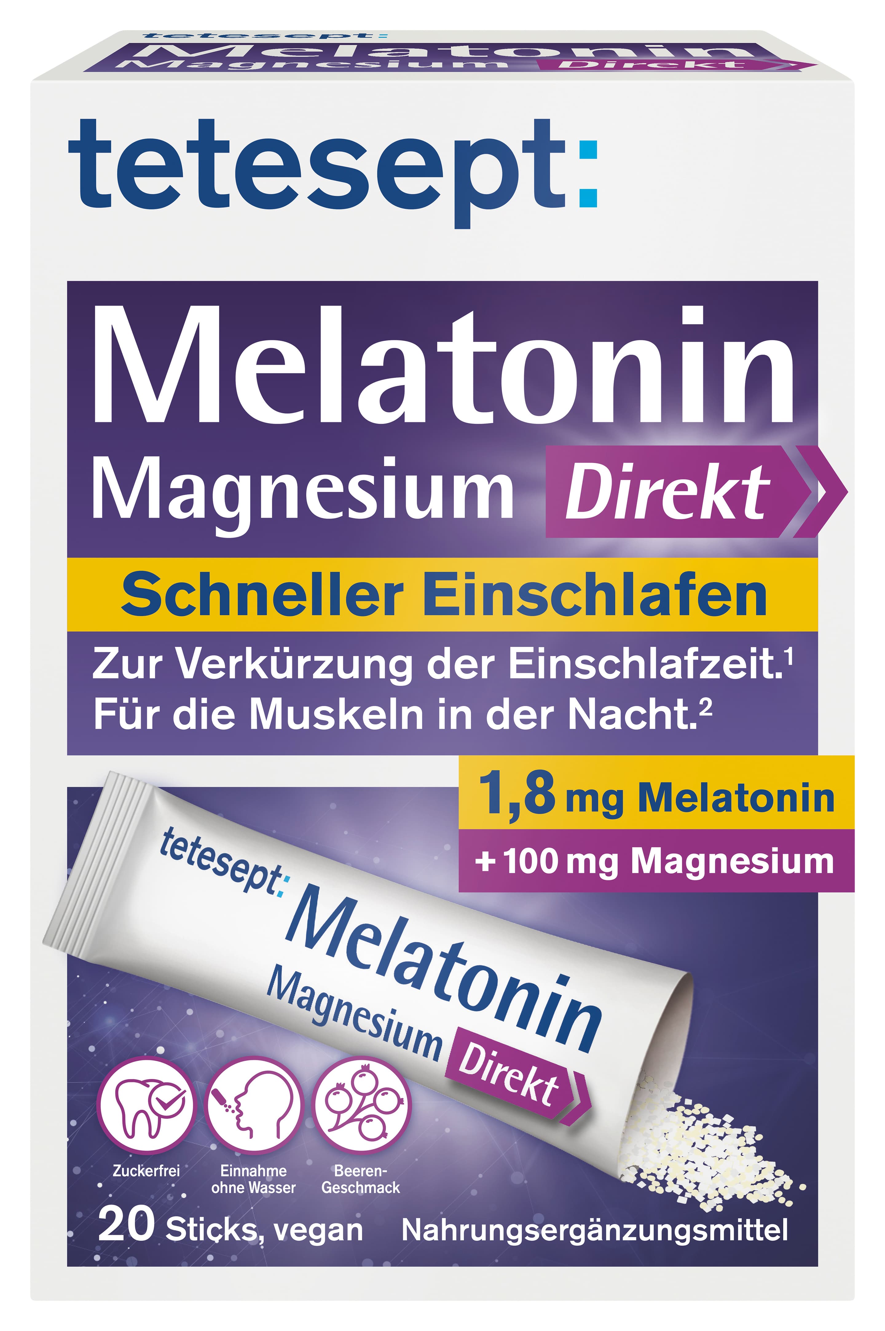 tetesept Melatonin + Magnesium Direkt Stick