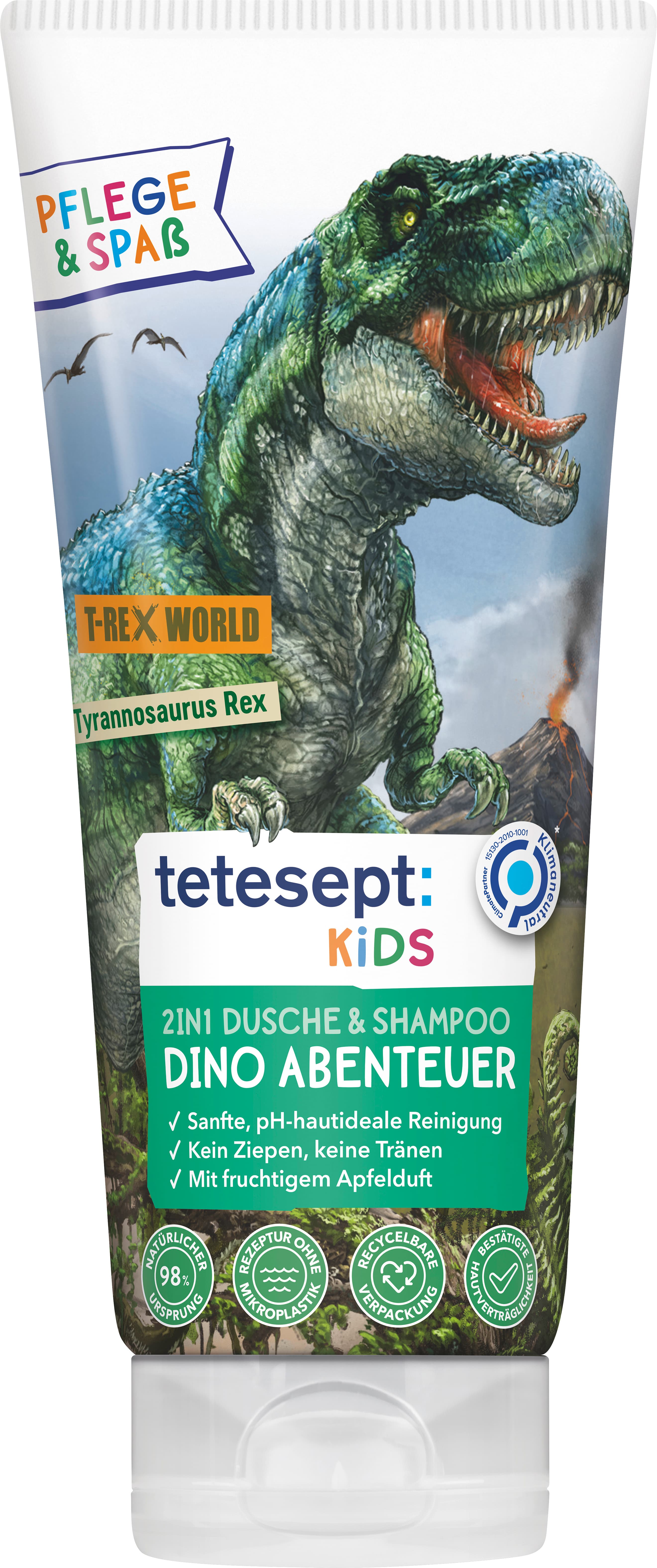 tetesept Kinder Duschspaß 2in1 T-Rex World