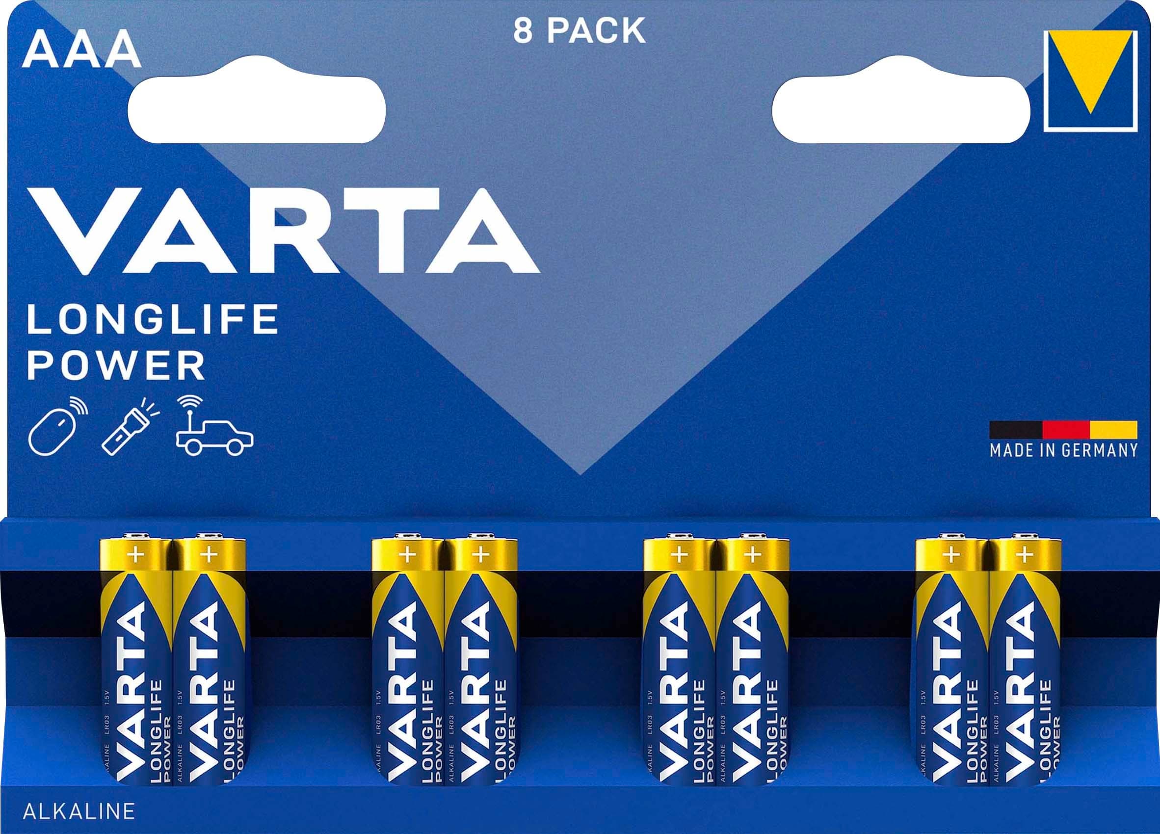 VARTA LONGLIFE Power Micro AAA Blister 8