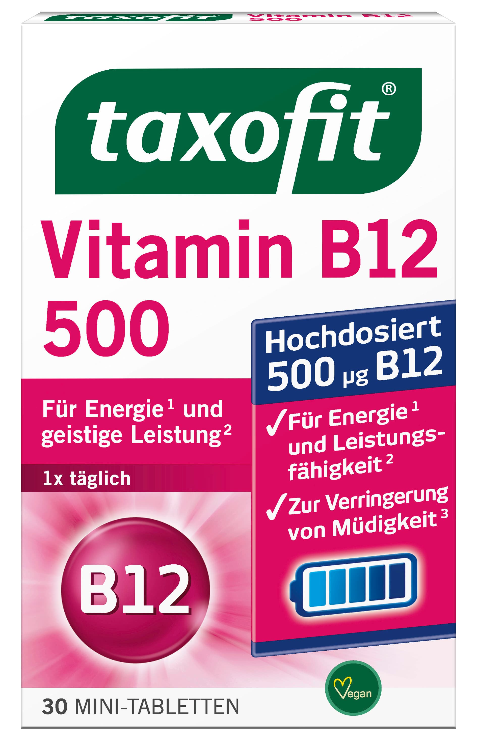 TAXOFIT Vitamin B12 500
