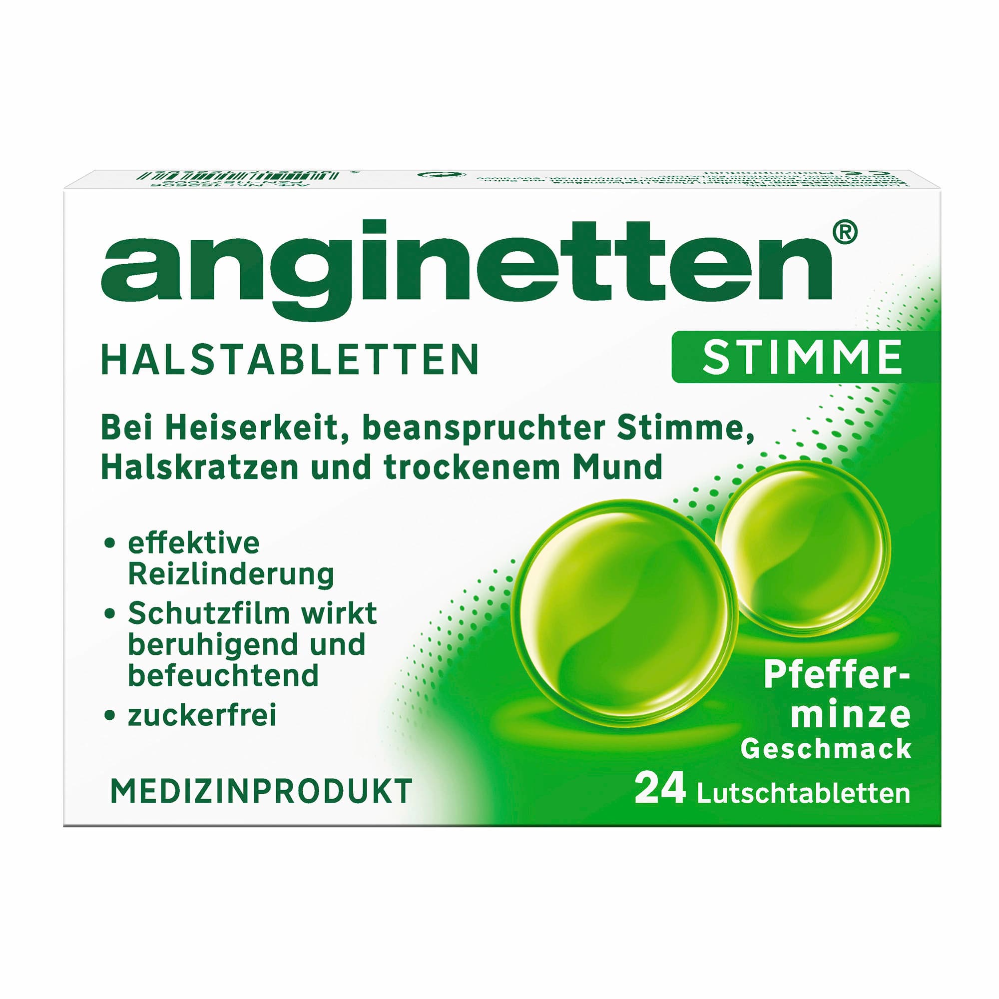 Anginetten Stimme Halstabletten Pfefferminze