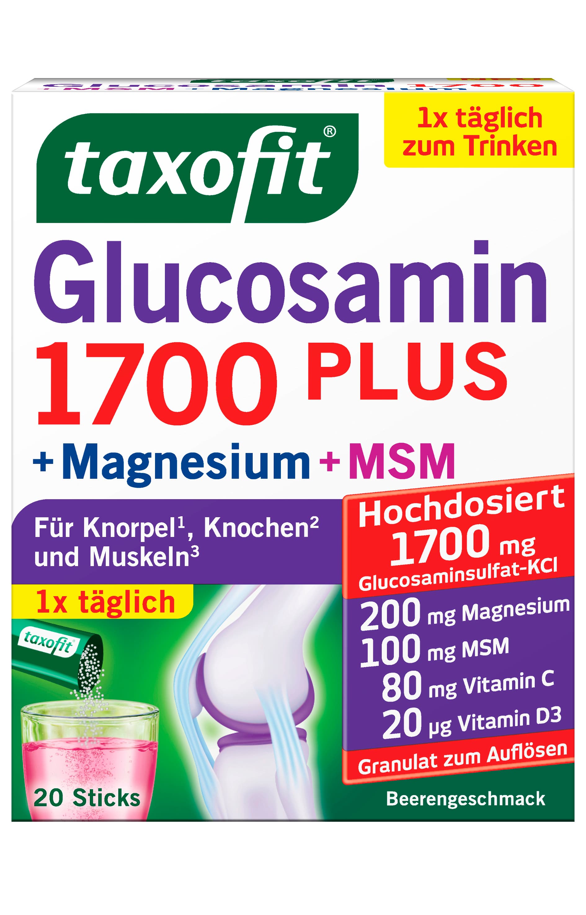 taxofit Glucosamin 1700 + Magnesium