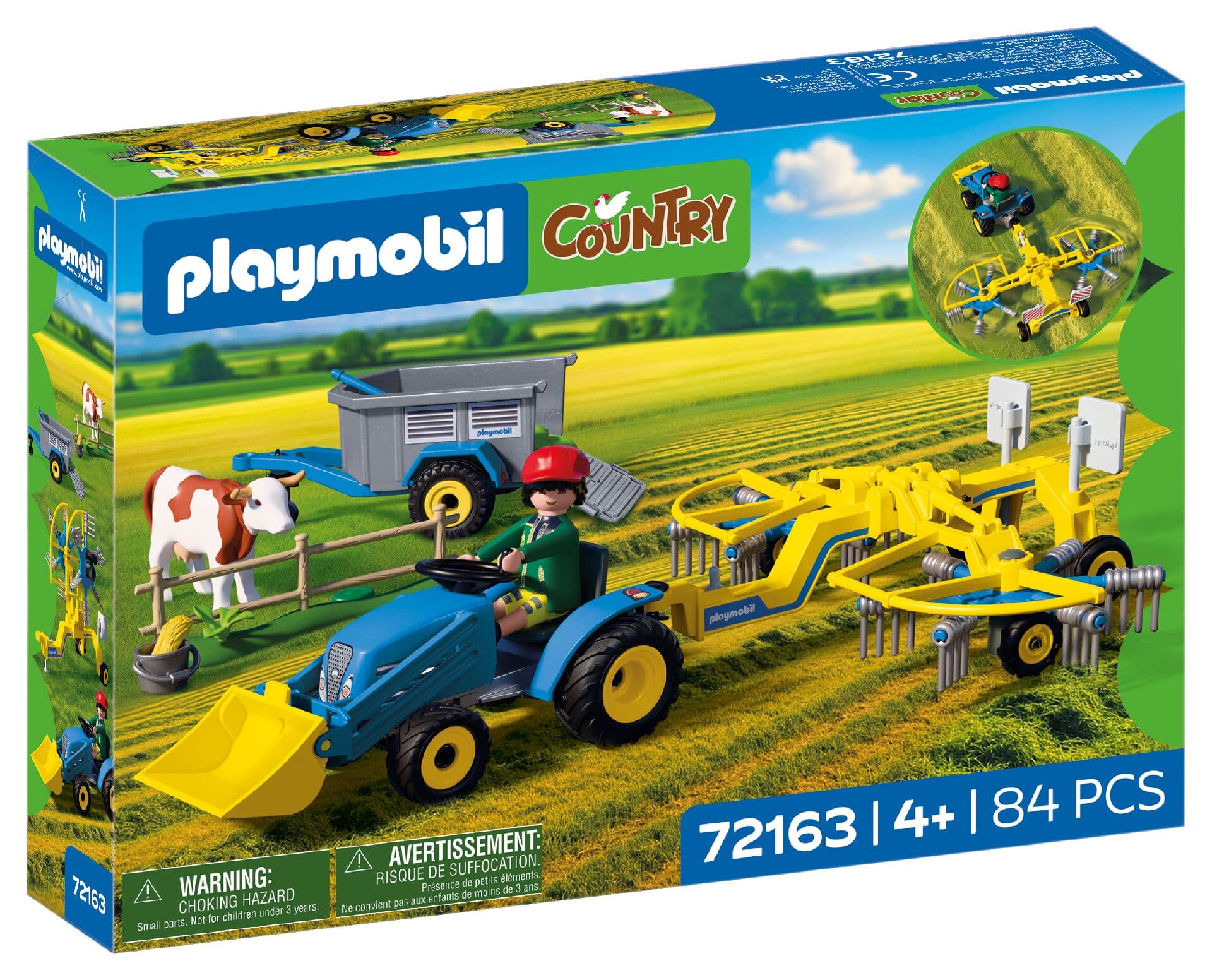 PLAYMOBIL 72163 - Country - Kleiner Traktor mit Heuschwader